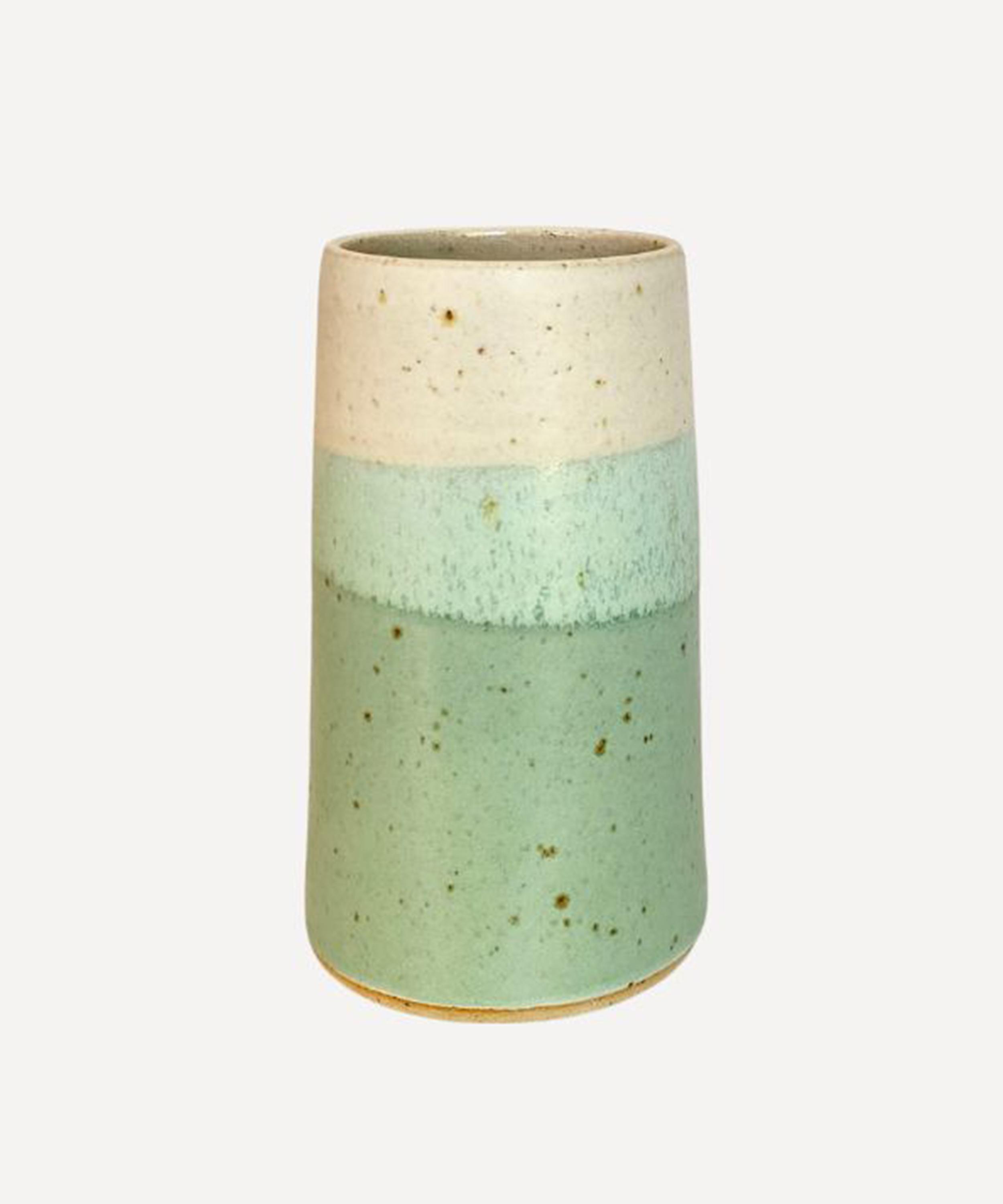 Emily Doran Calm Waters Tall Vase In Blue