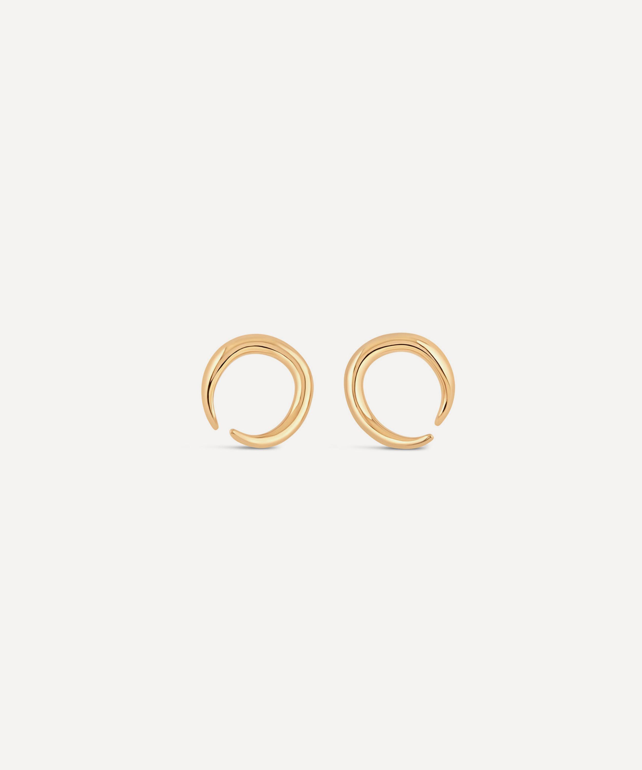Dinny Hall 22ct Gold-plated Vermeil Silver Toro Stud Earrings In Gold