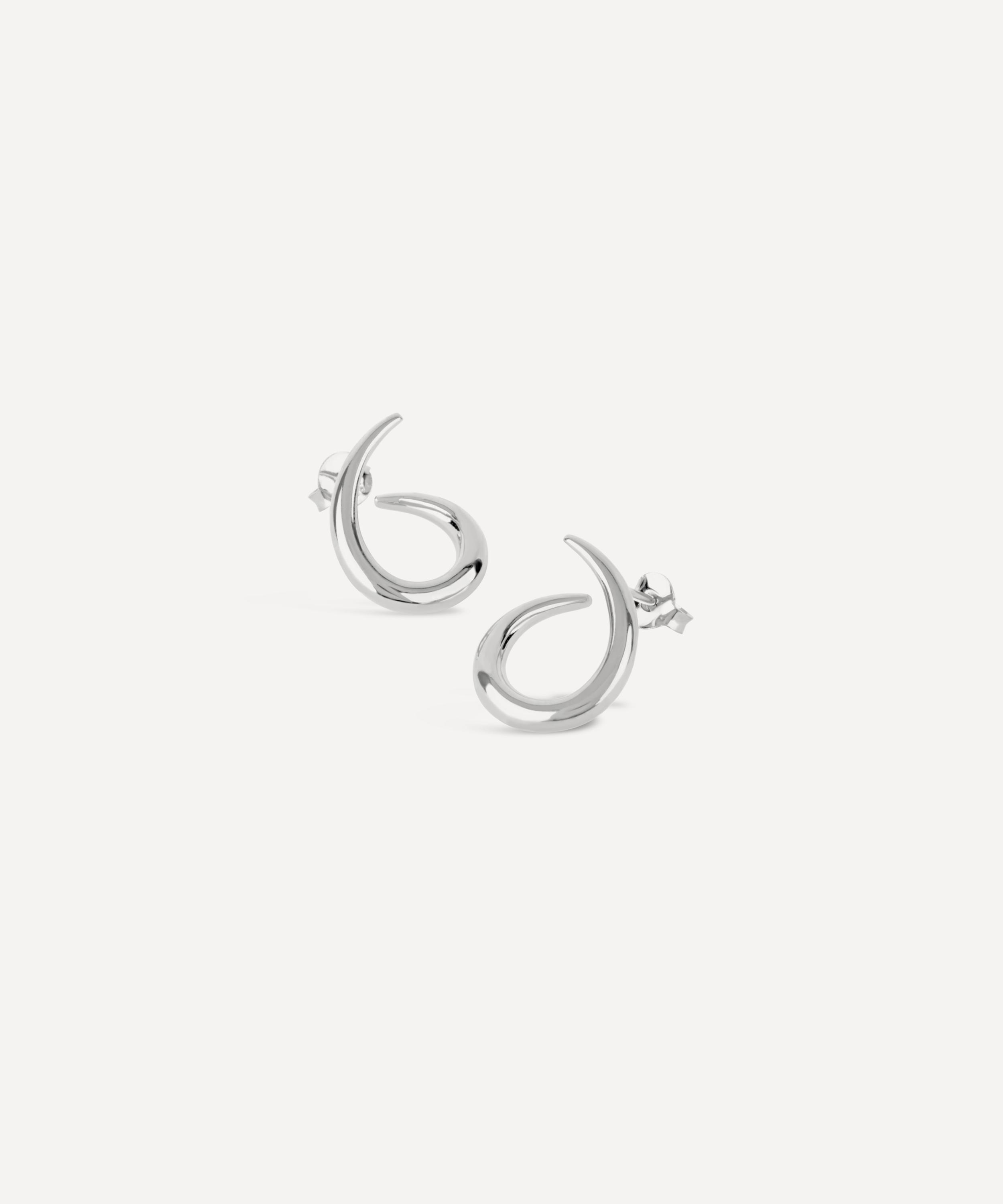 Dinny Hall Sterling Silver Toro Twist Stud Earrings
