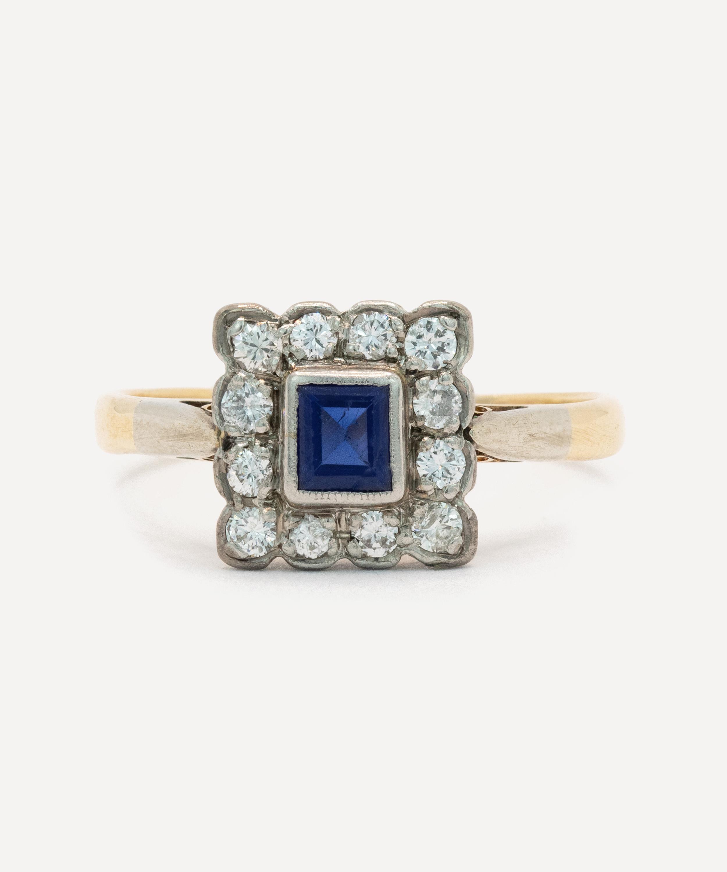 Kojis 18ct Gold Art Deco Sapphire And Diamond Ring