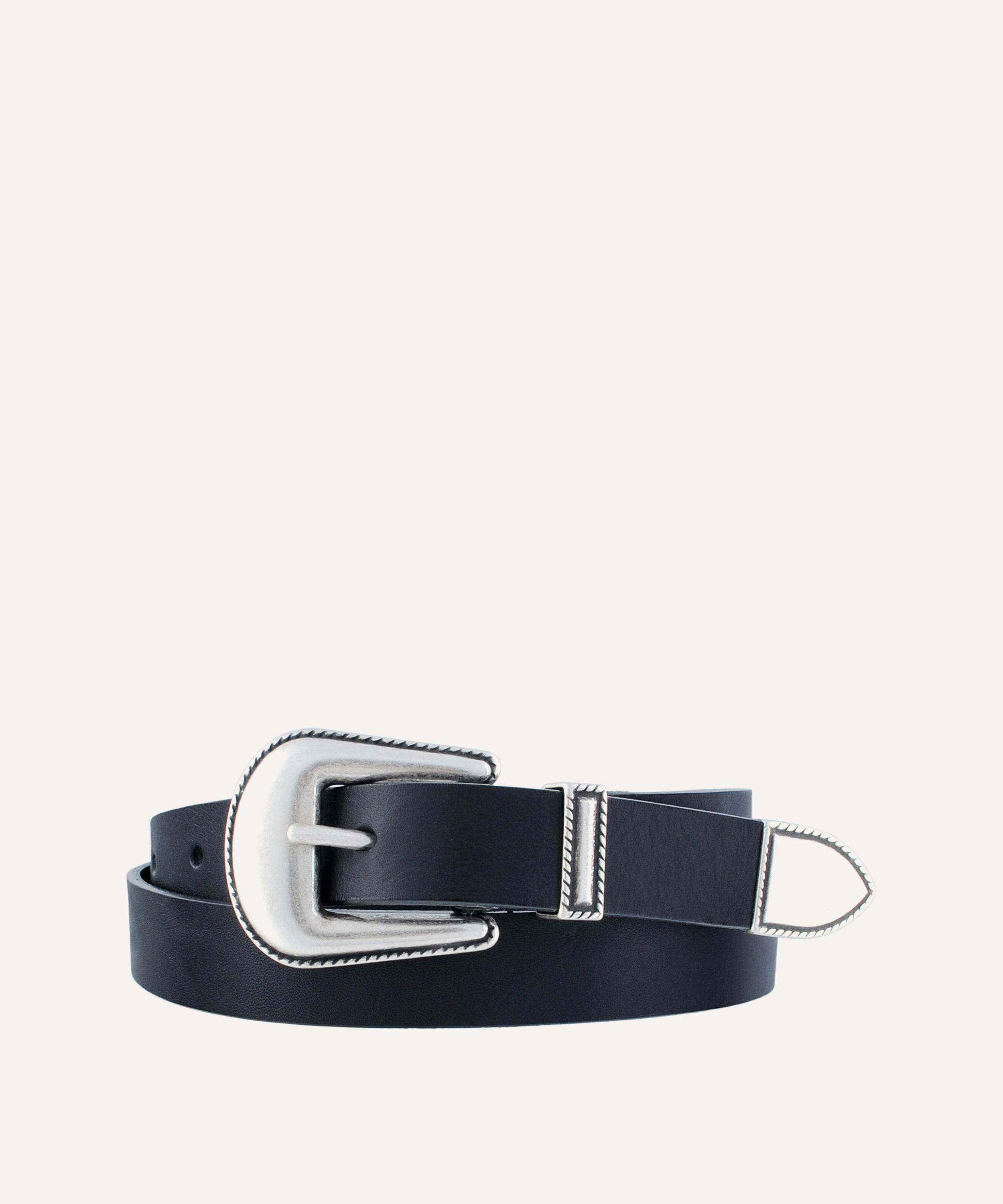 Molebo Mens M2413 Leather Belt In Black