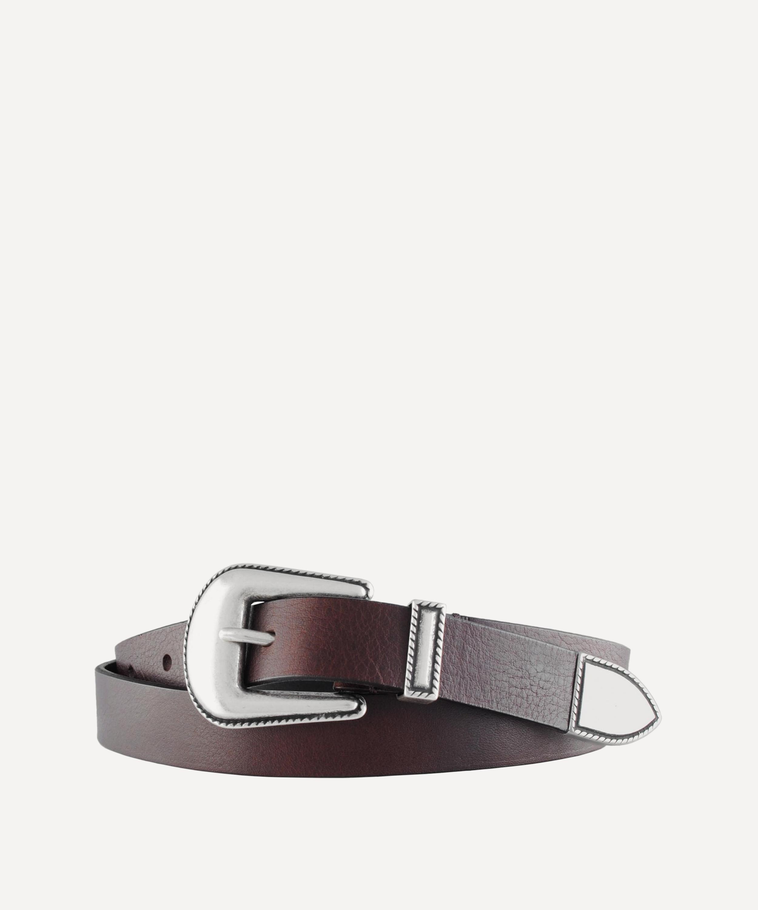 Molebo Mens M2413 Leather Belt In Brown