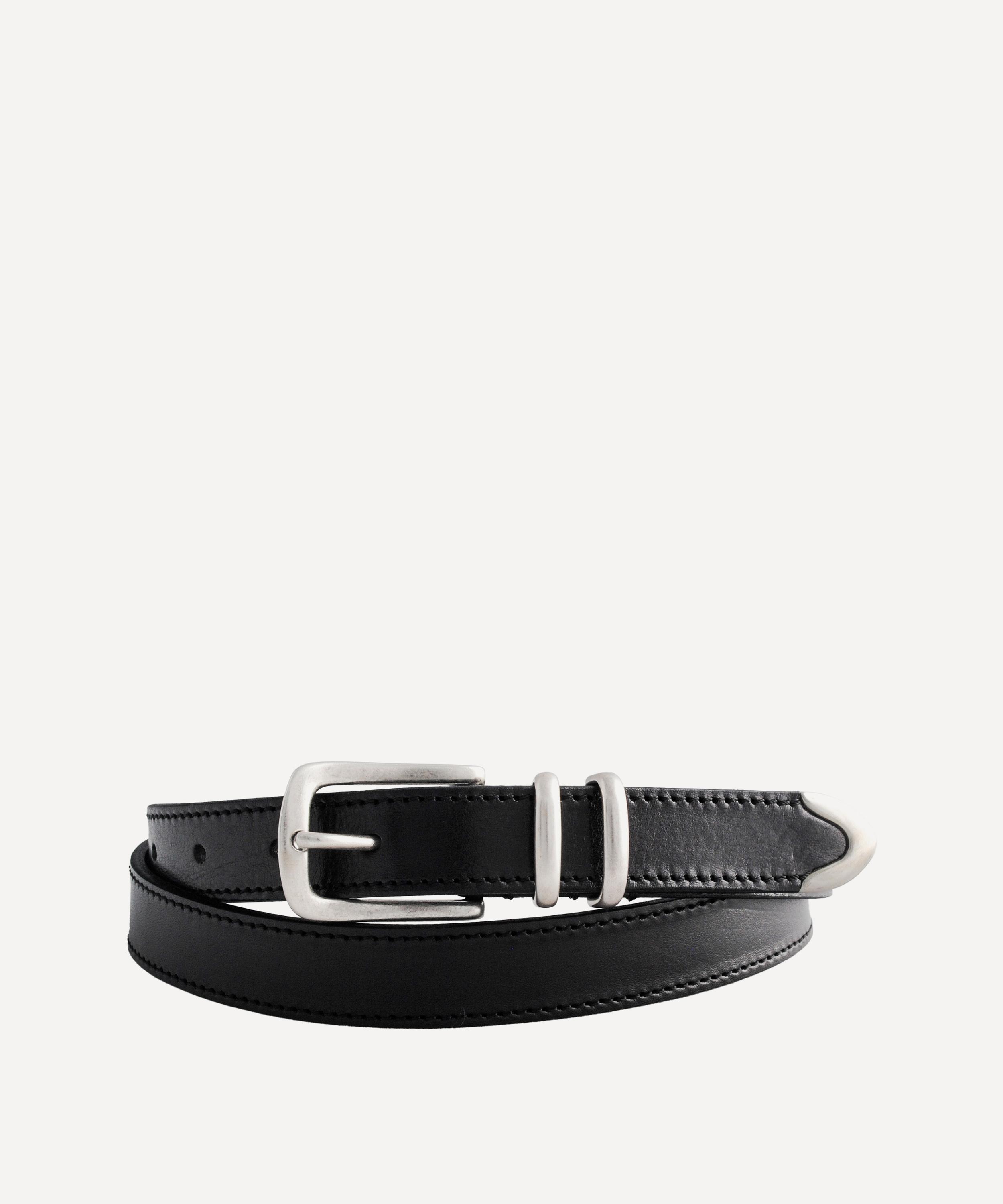 Molebo Mens M2433 Leather Belt In Black