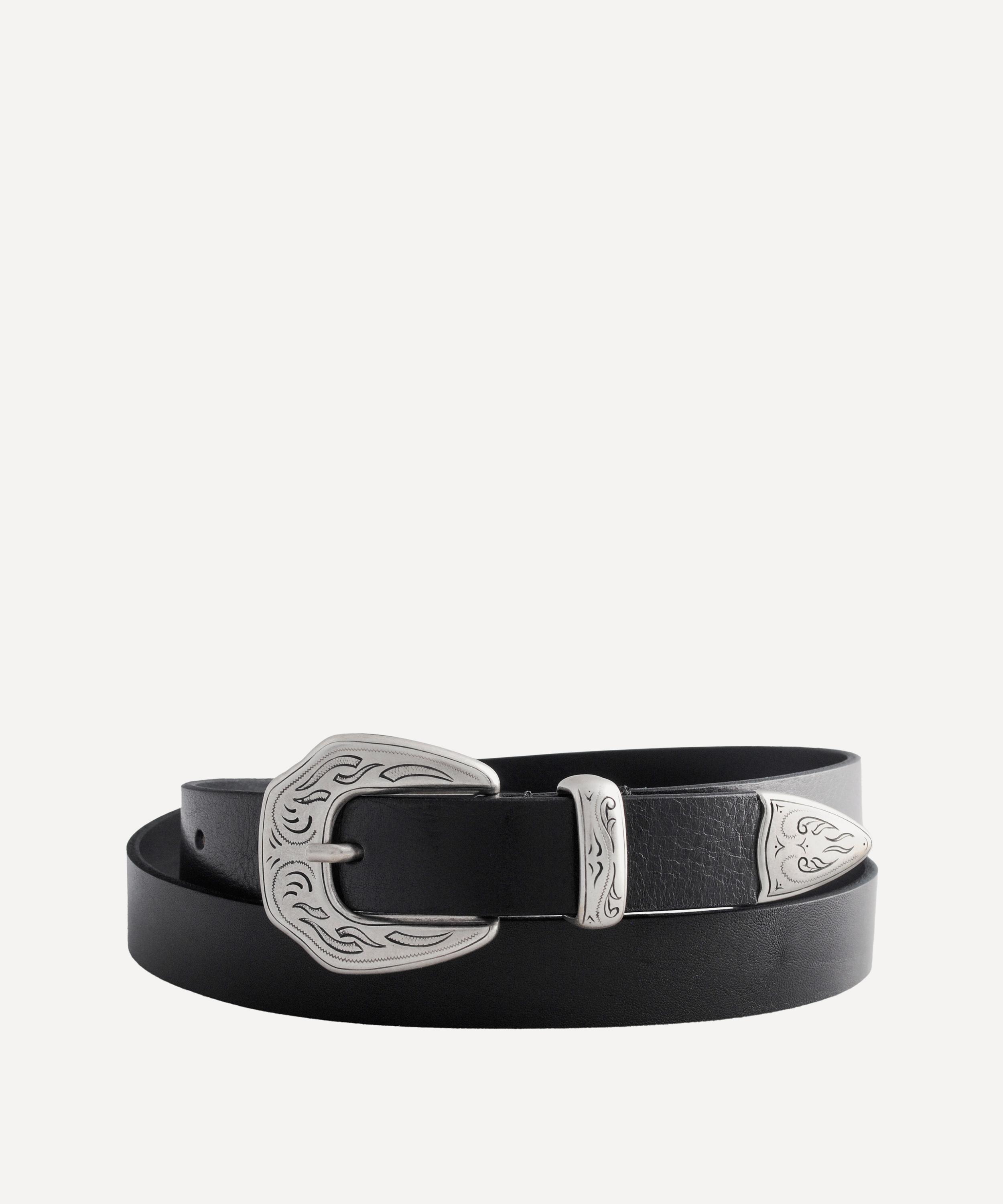 Molebo Mens M2438 Leather Belt In Black