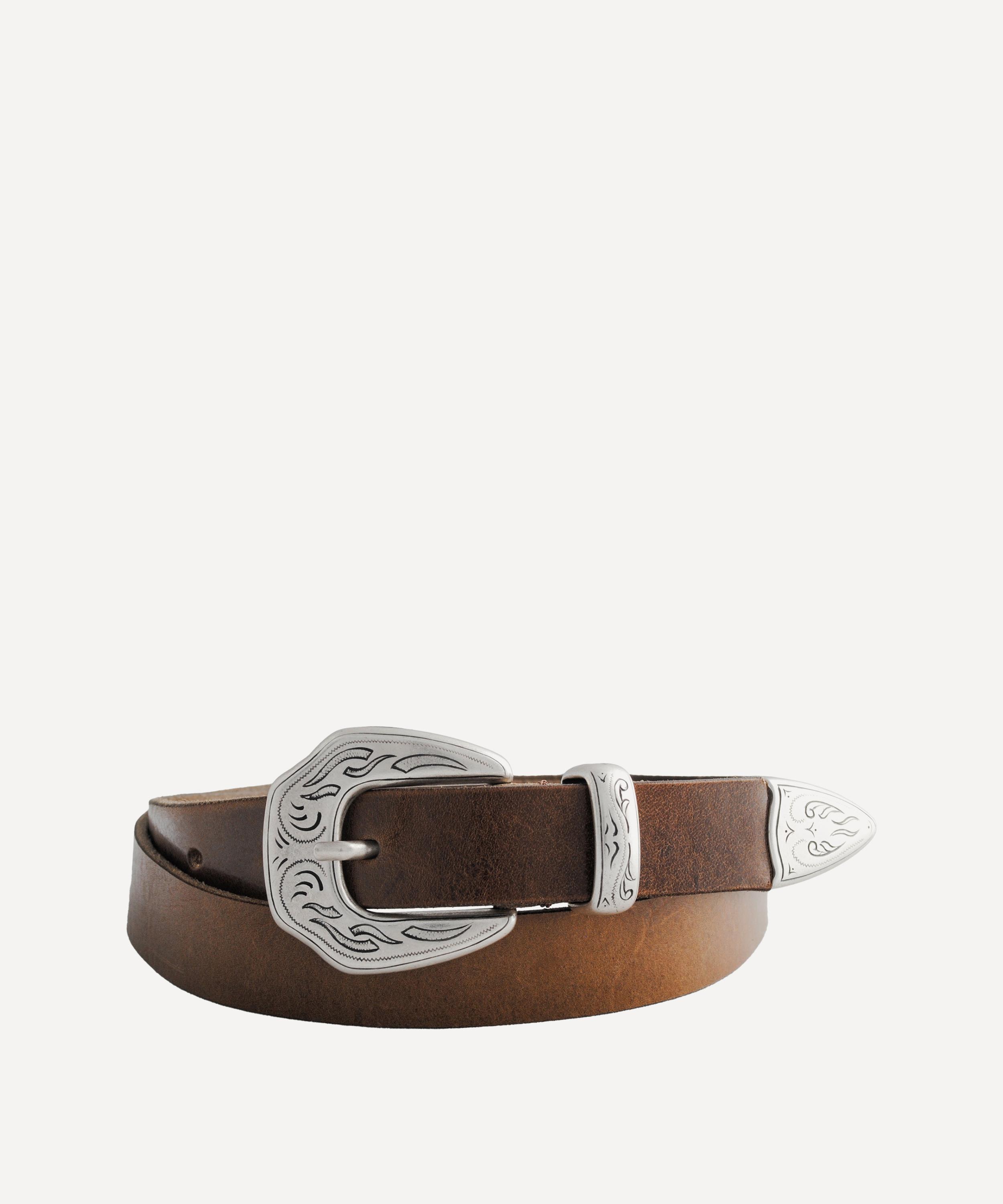 Molebo Mens M2438 Leather Belt In Brown