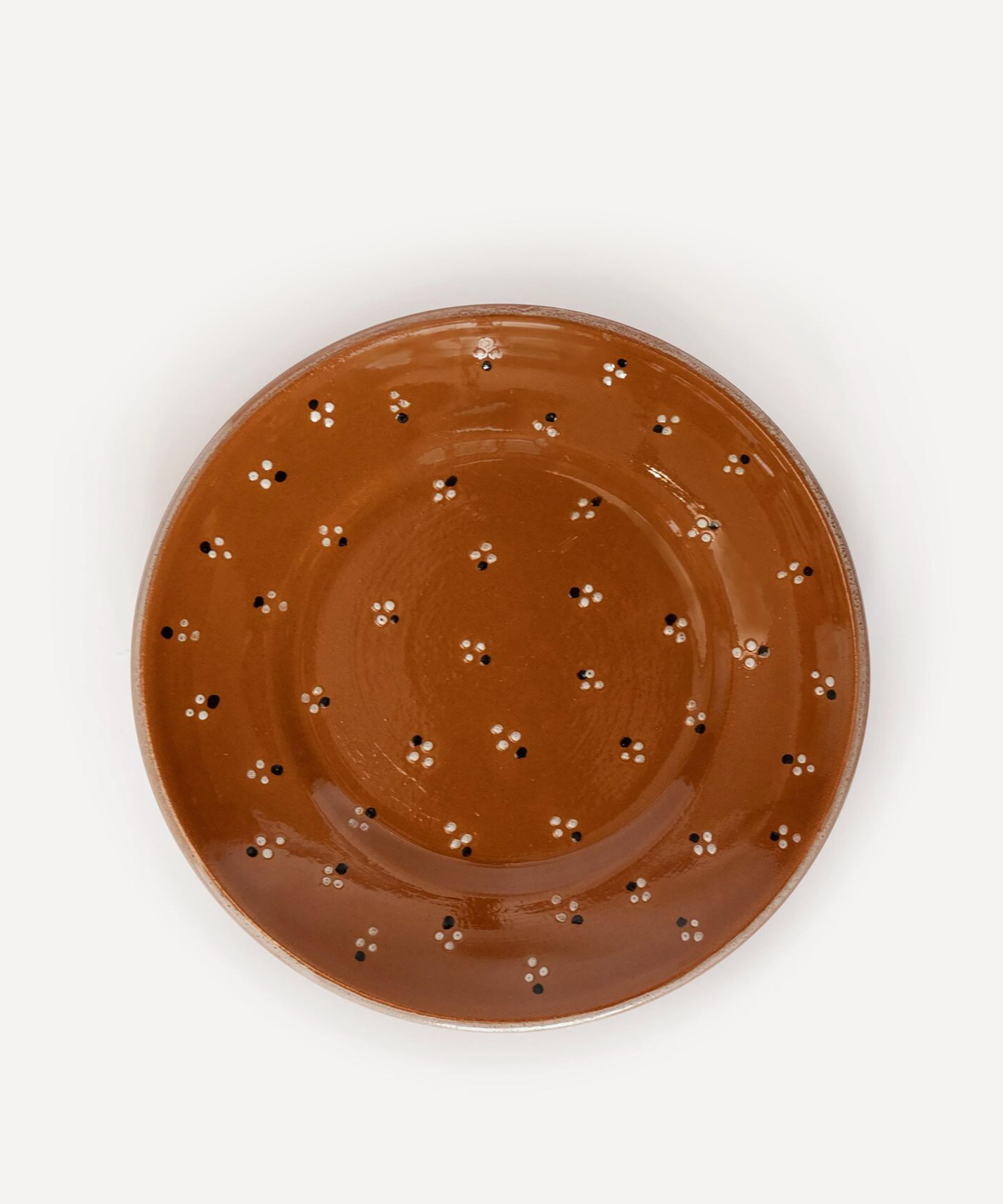 Sharland England Dotty Side Plate In Brown
