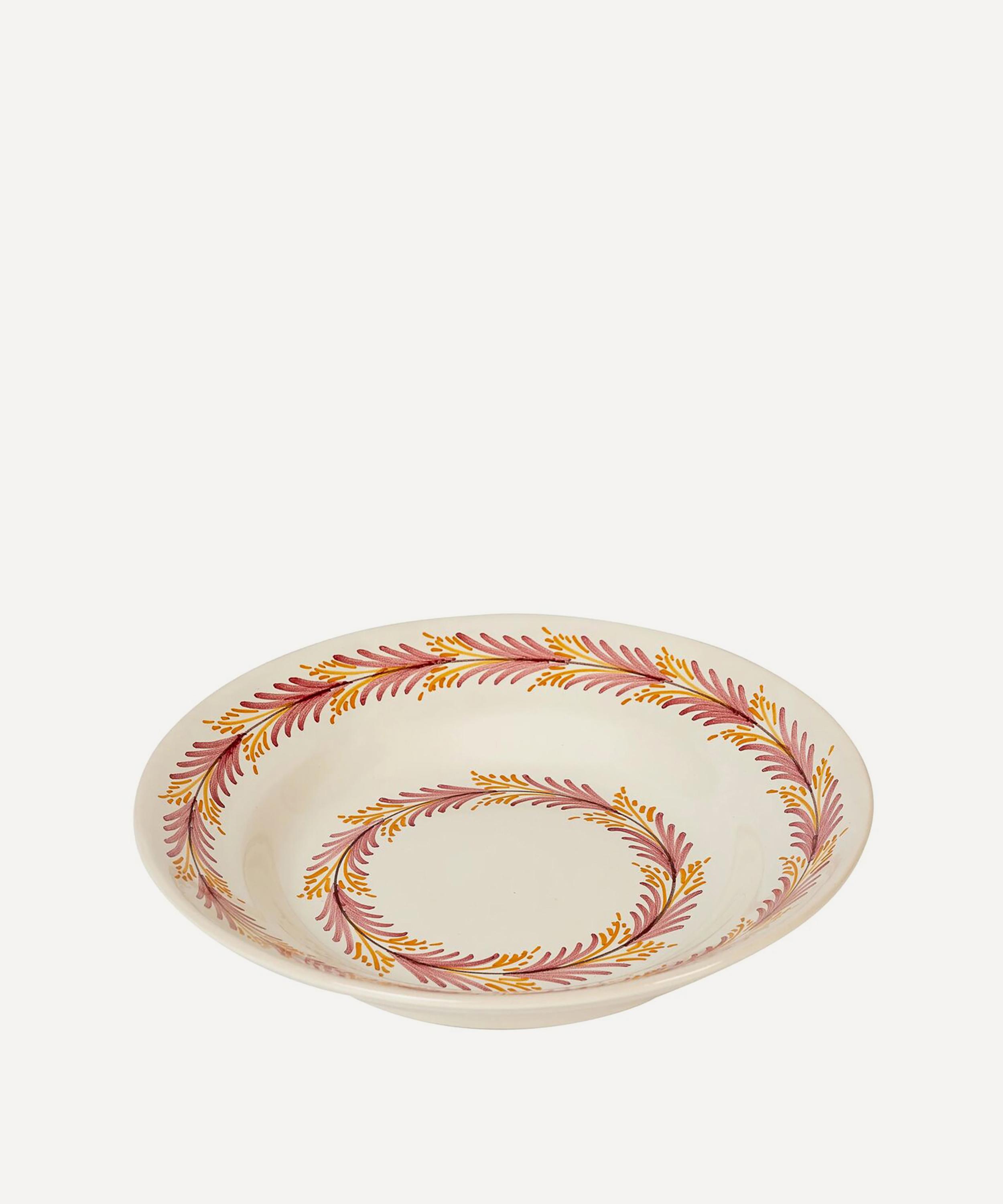 Sharland England Heather Soup Bowl In Orange