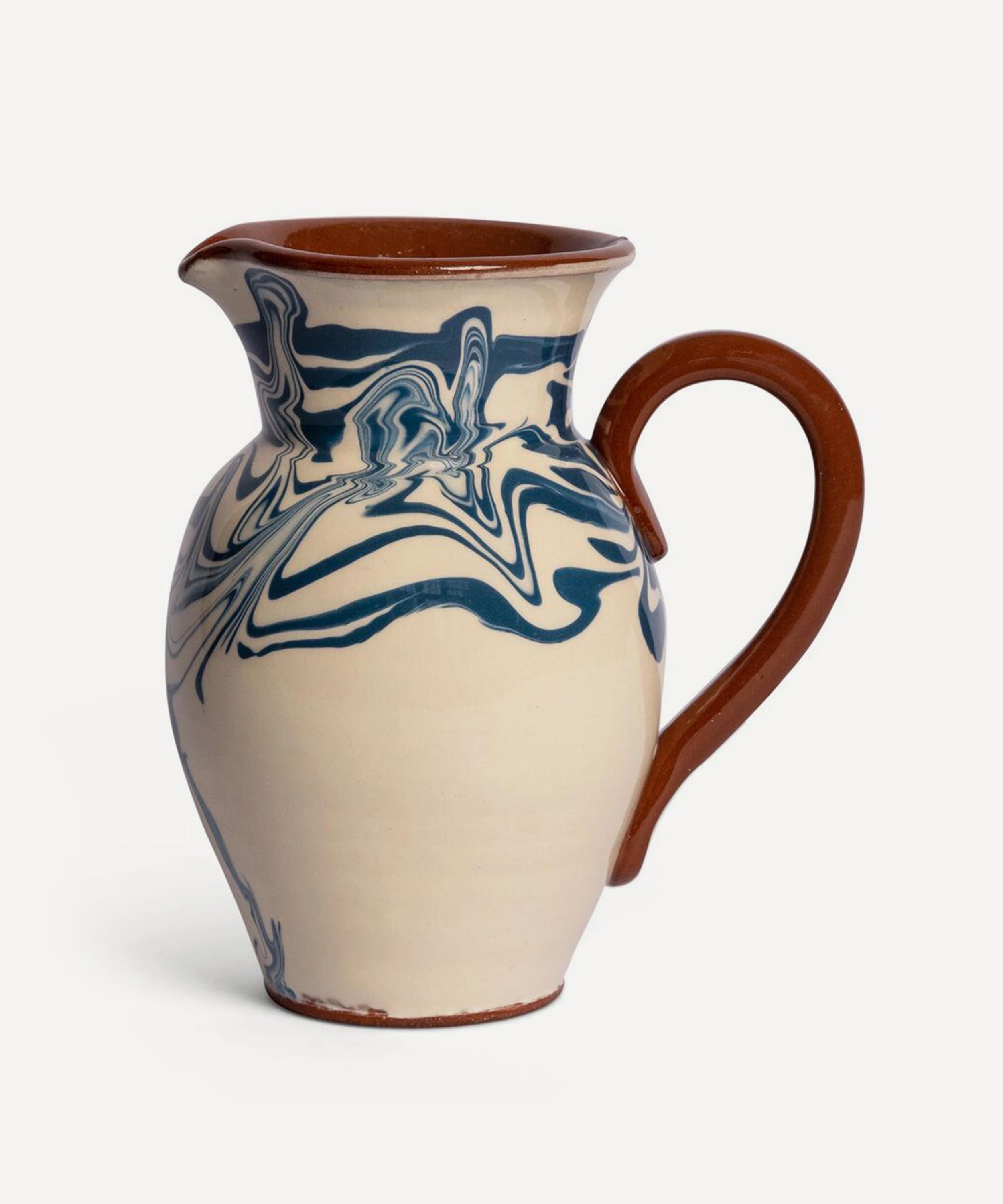 Sharland England Marbre Jug In Blue