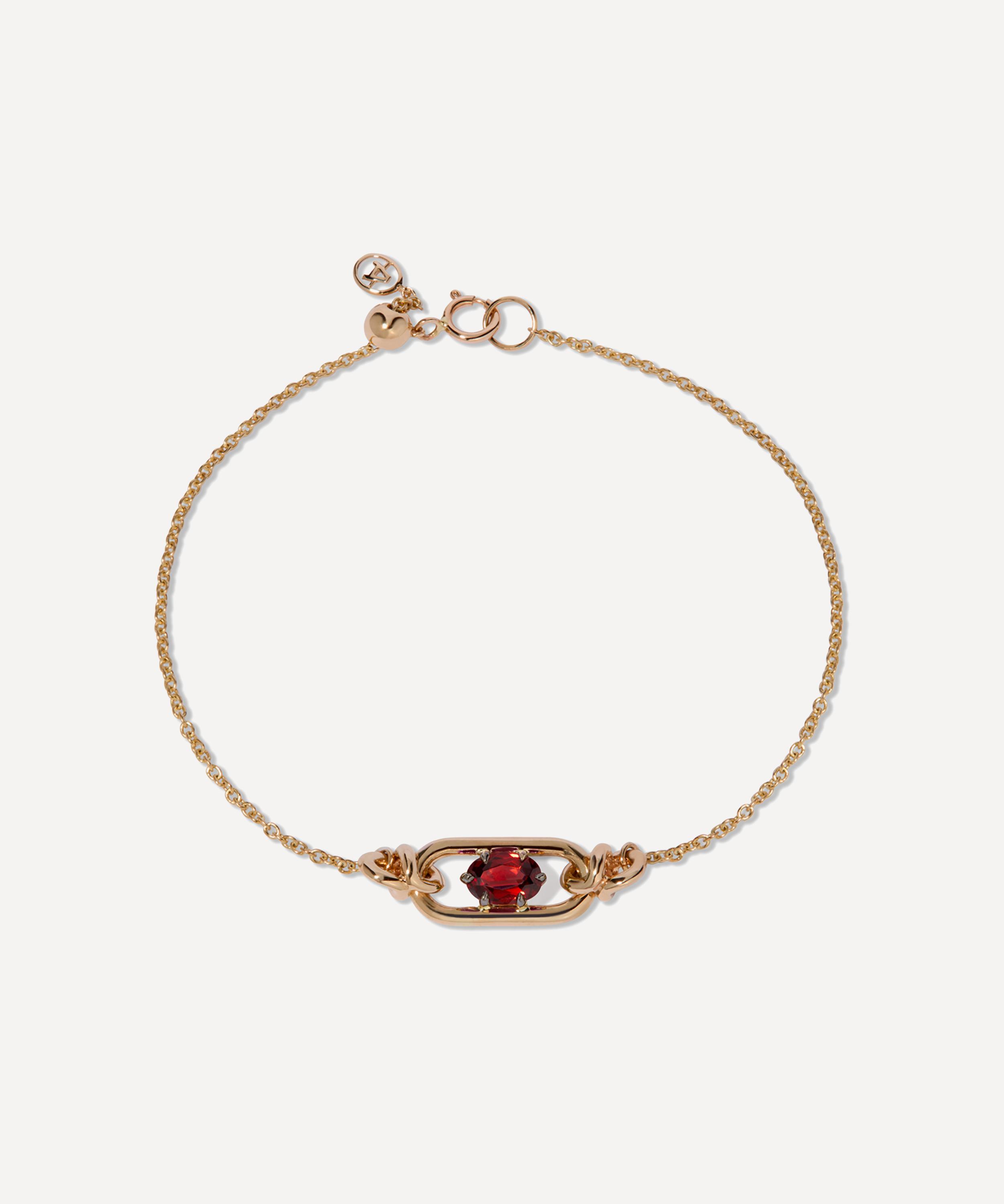 Annoushka 14ct Gold Gem Set Garnet January Birthstone Bracelet