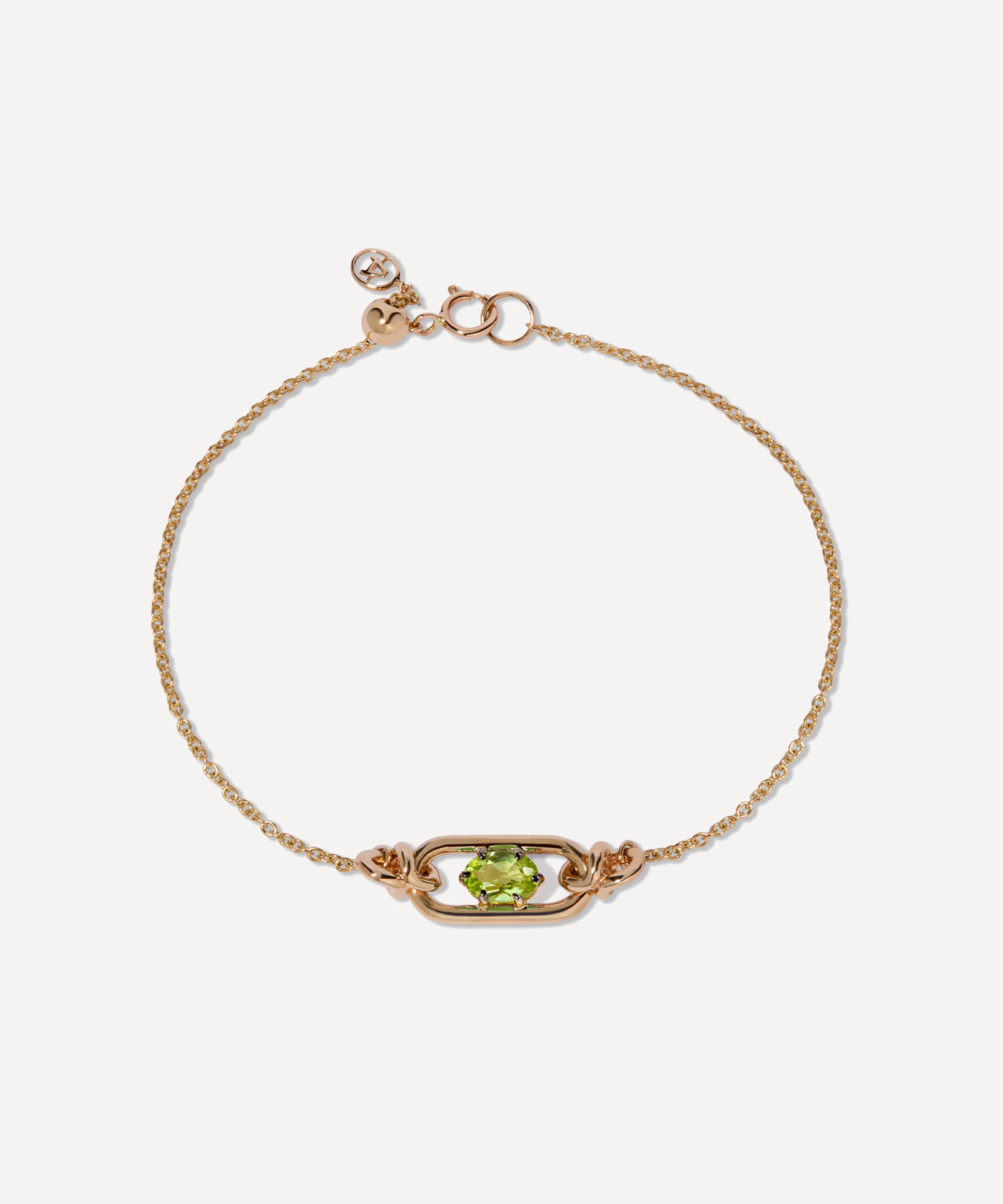 Annoushka 14ct Gold Gem Set Peridot August Birthstone Bracelet