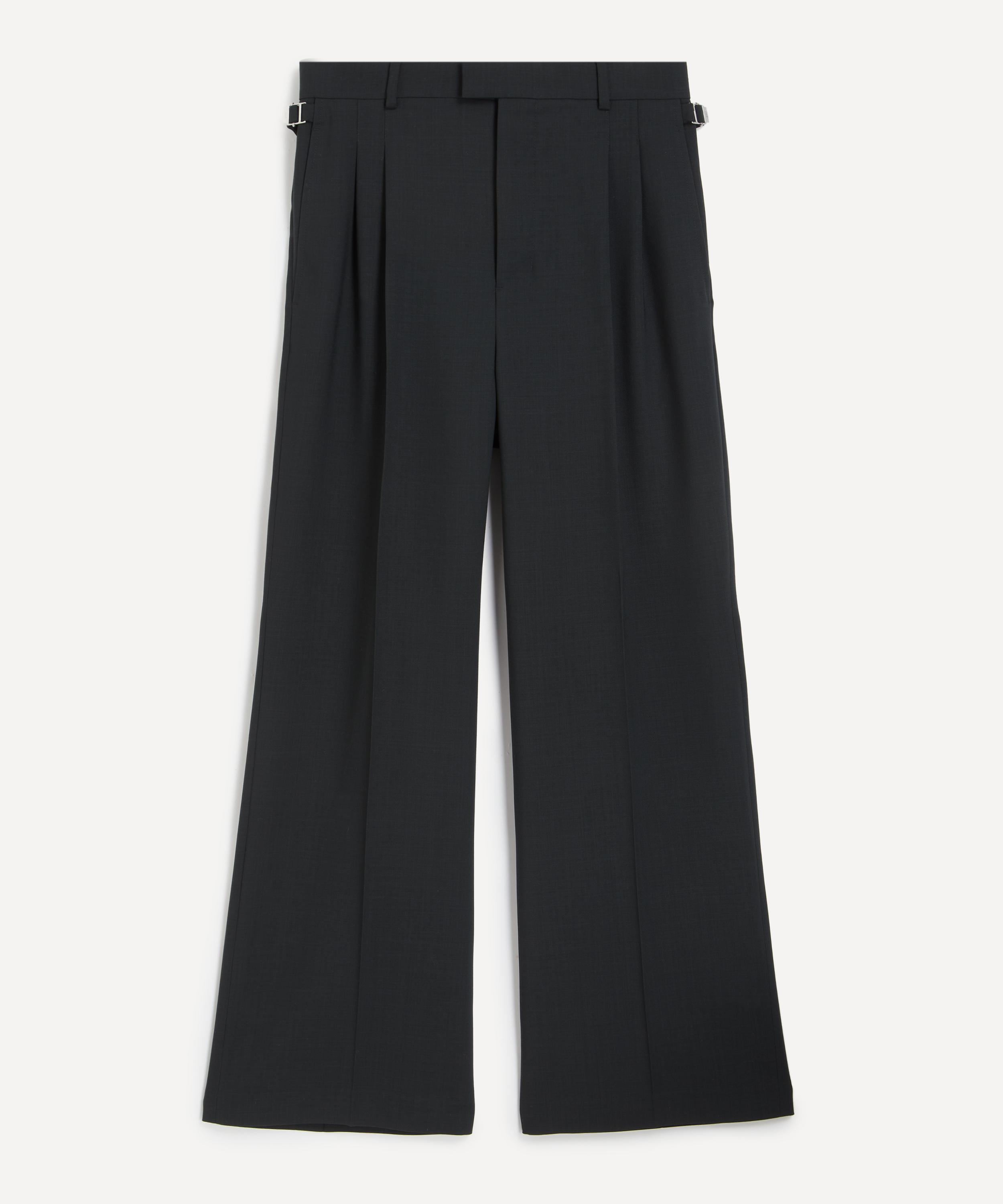 Ami Alexandre Mattiussi Ami Paris Charcoal Gray Wool Trousers In Black