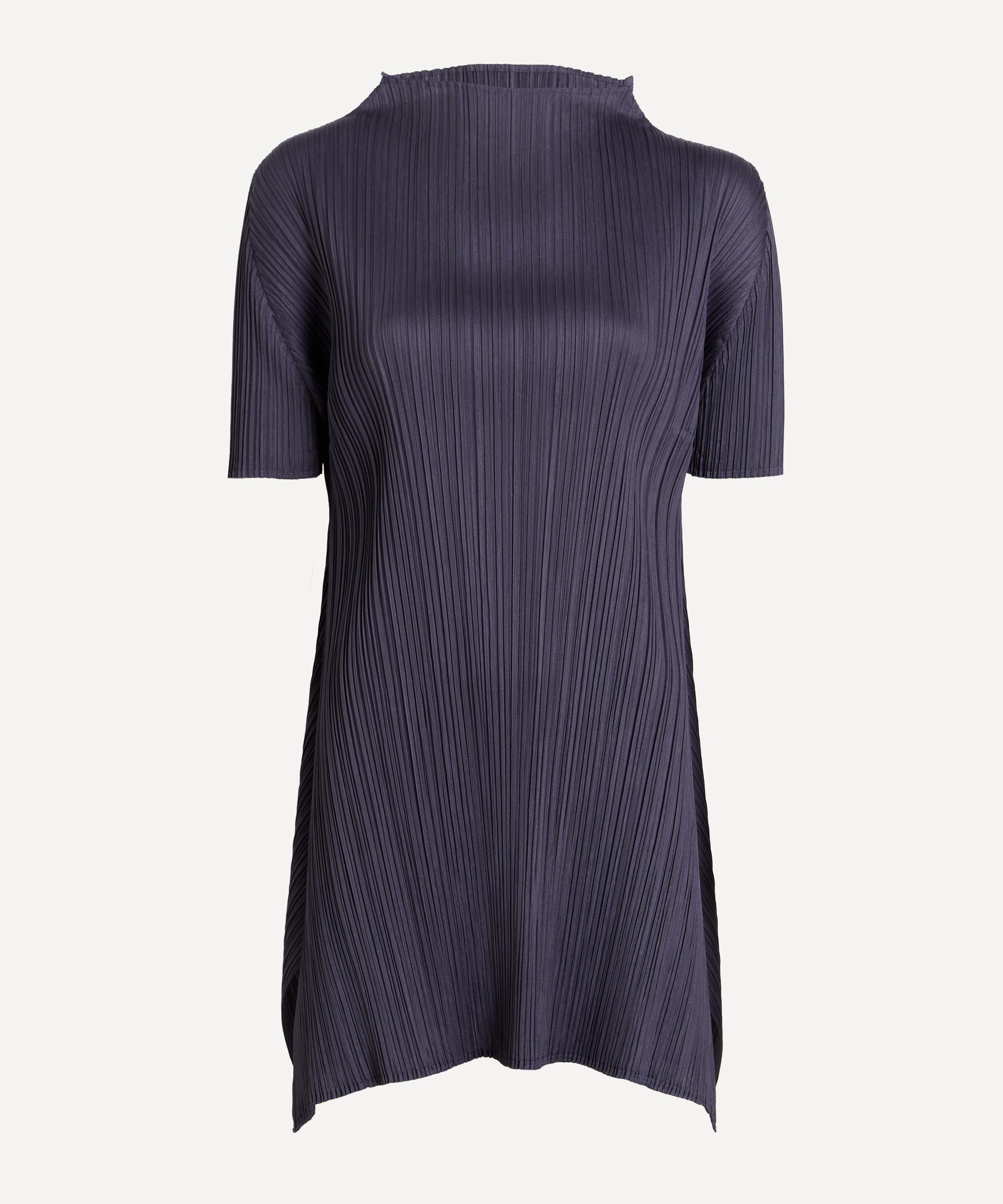 Issey Miyake Pleats Please  Women's Monthly Colours: July Dark Grey Pleated Tunic In Purple