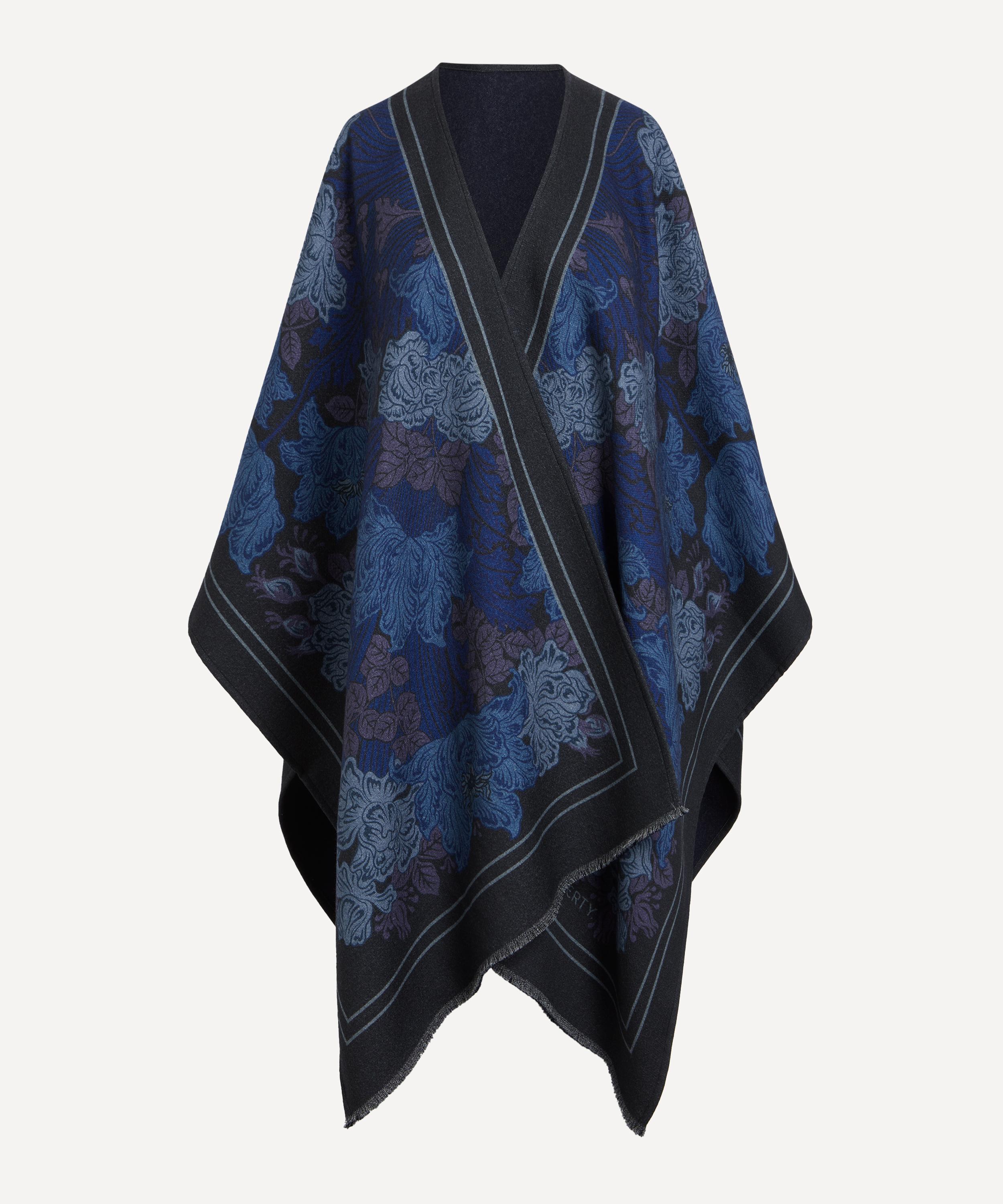 Liberty Women's Laura's Reverie 140x160 Wool Cape In Blue