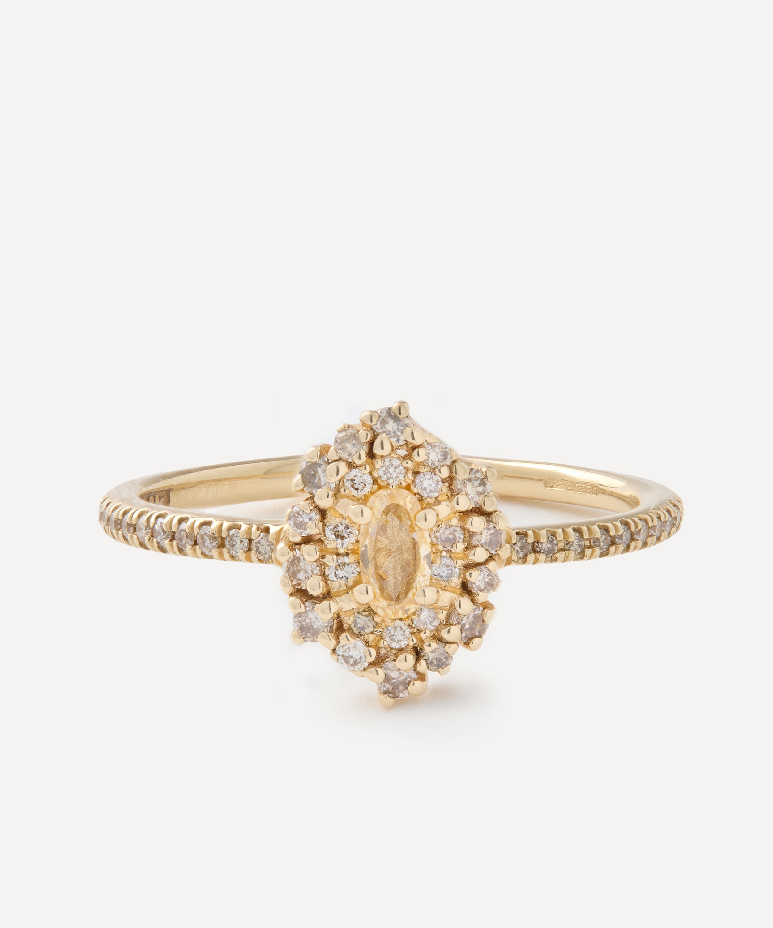 Suzanne Kalan 14ct Gold One-of-a-kind Yellow Diamond Ring