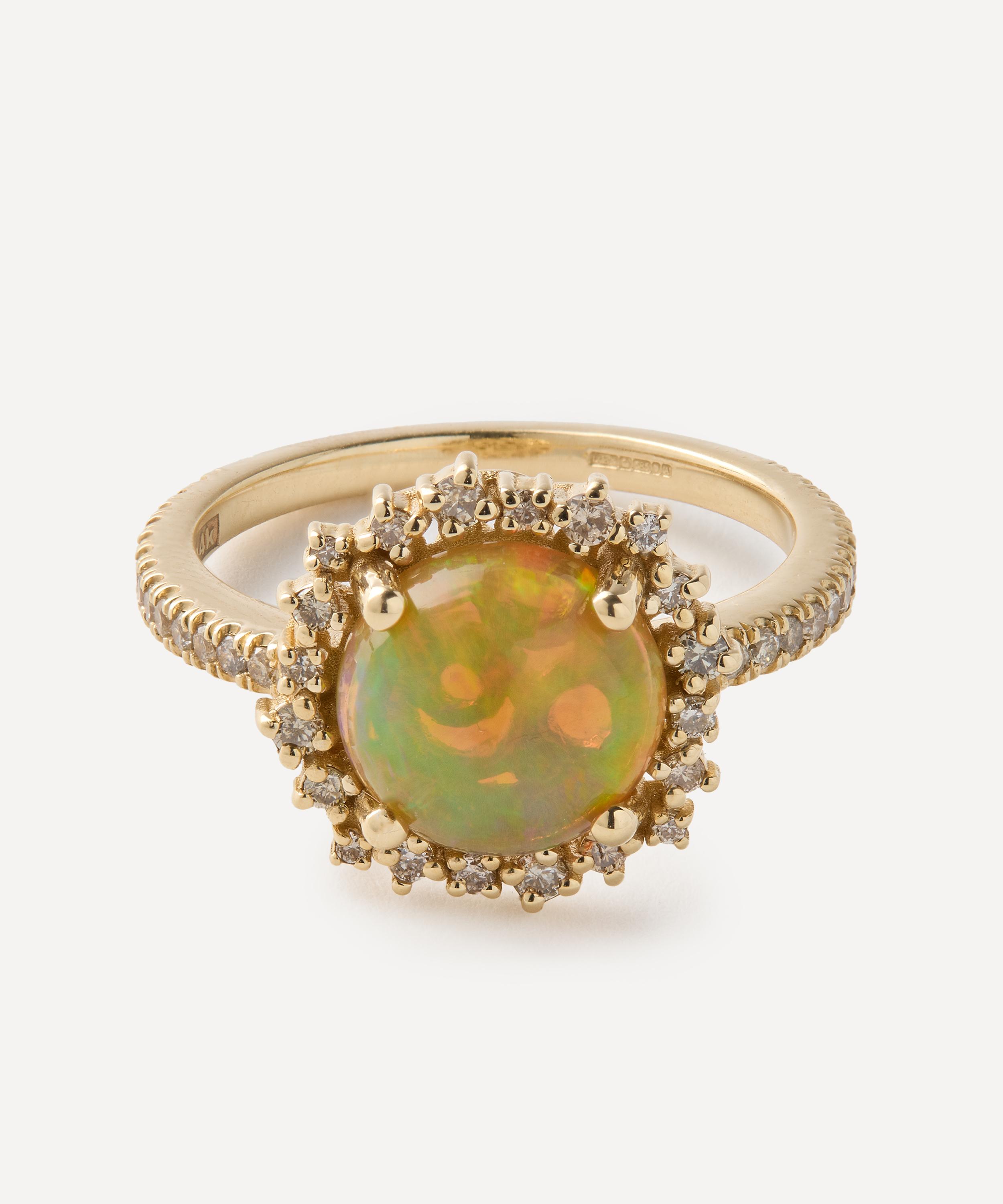 Suzanne Kalan 14ct Gold One-of-a-kind Opal Ring In Gold