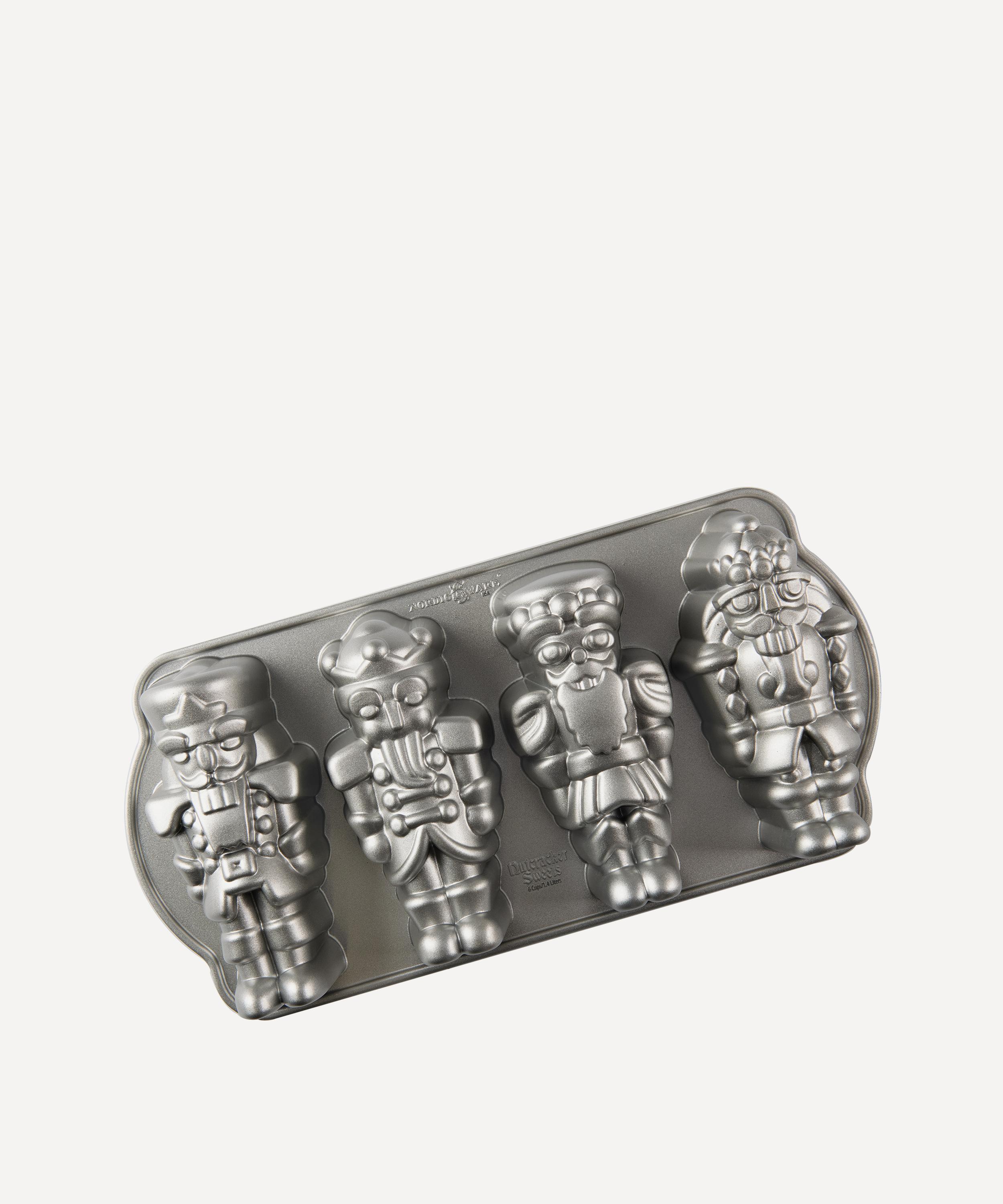 Nordic Ware Nutcracker Cakelet Pan In Silver