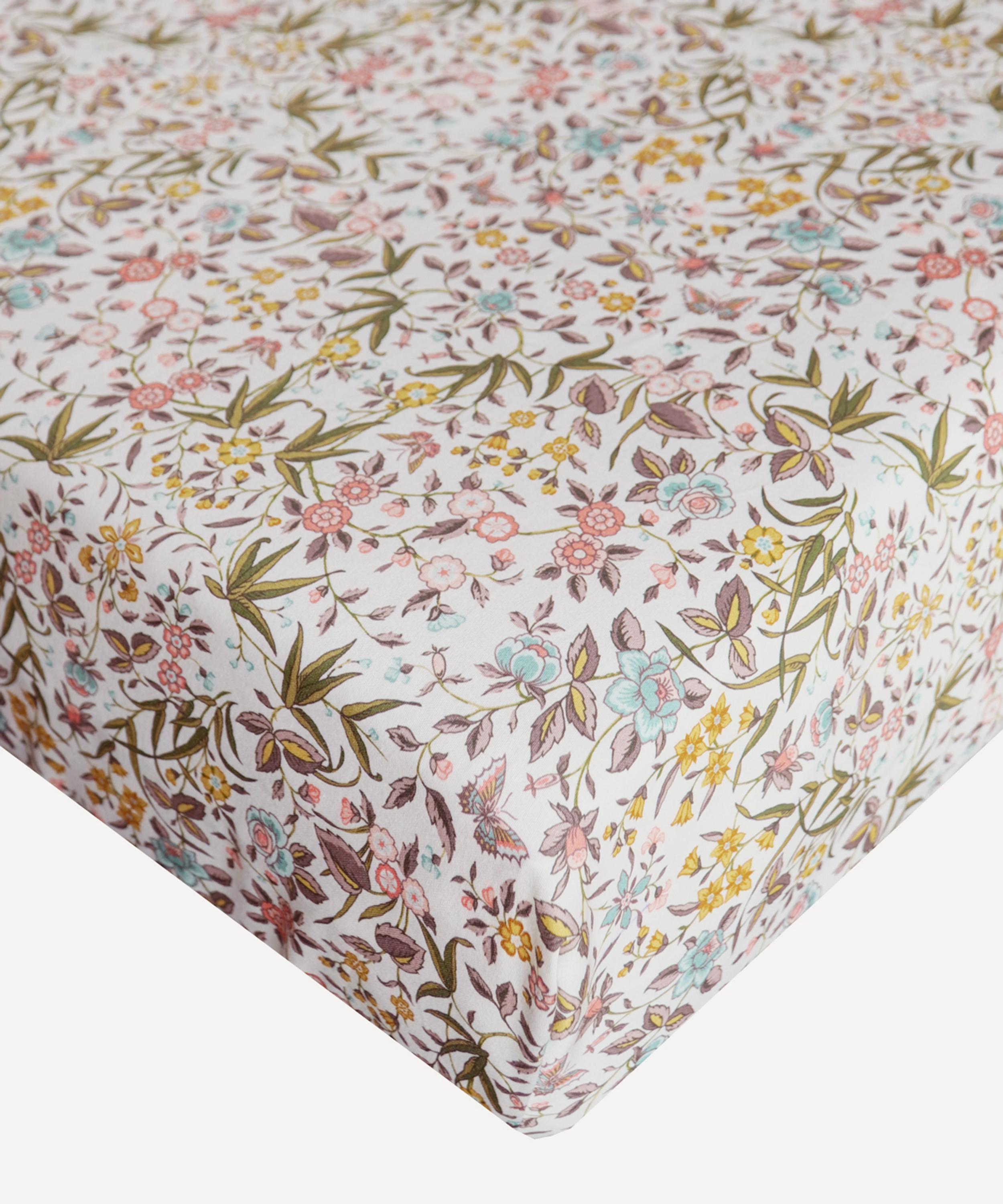 Coco & Wolf Tapestry Ardington Cotton Sateen Single Fitted Sheet In Multi