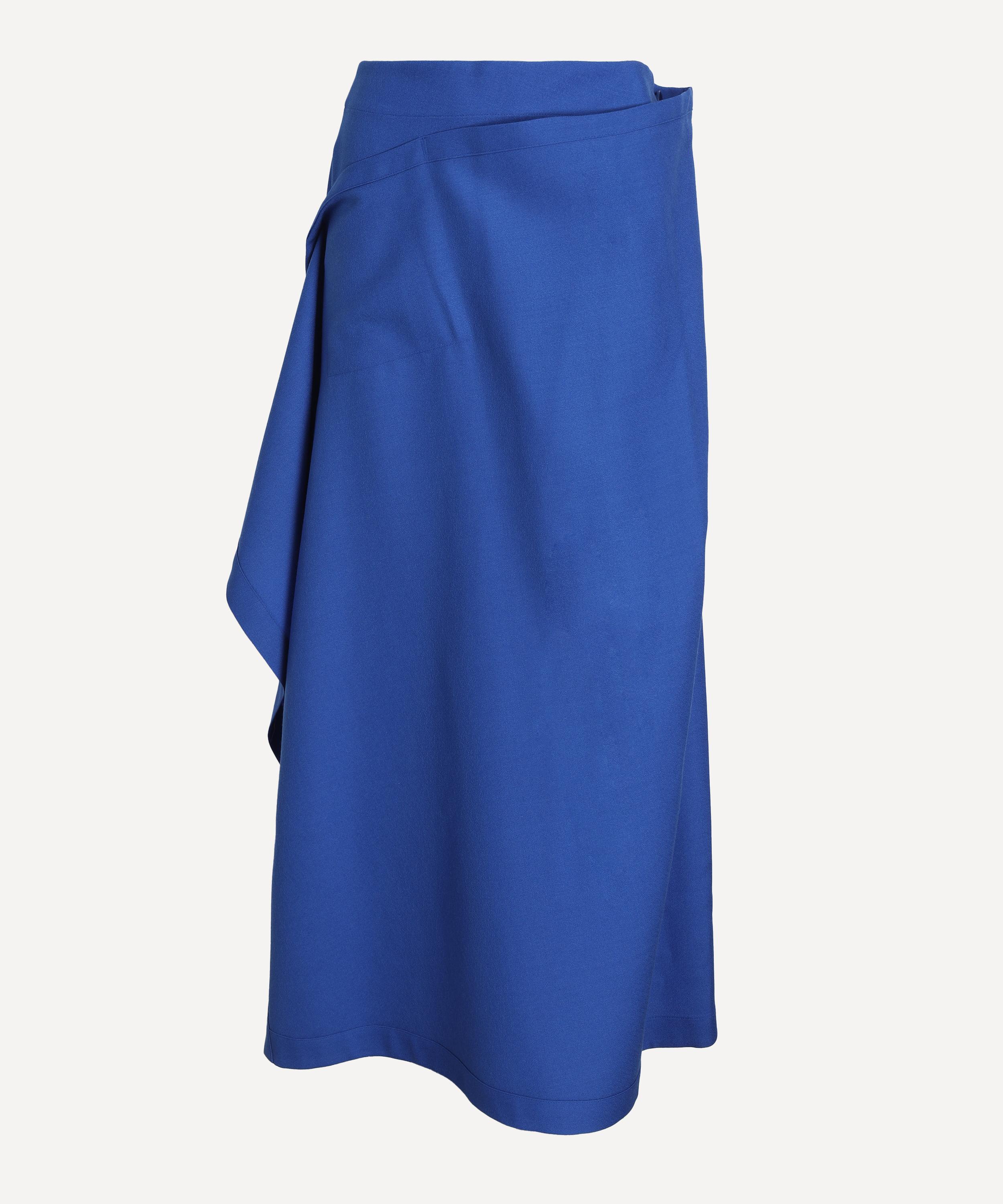 Issey Miyake Women's Uni-form Wool Skirt In Blue