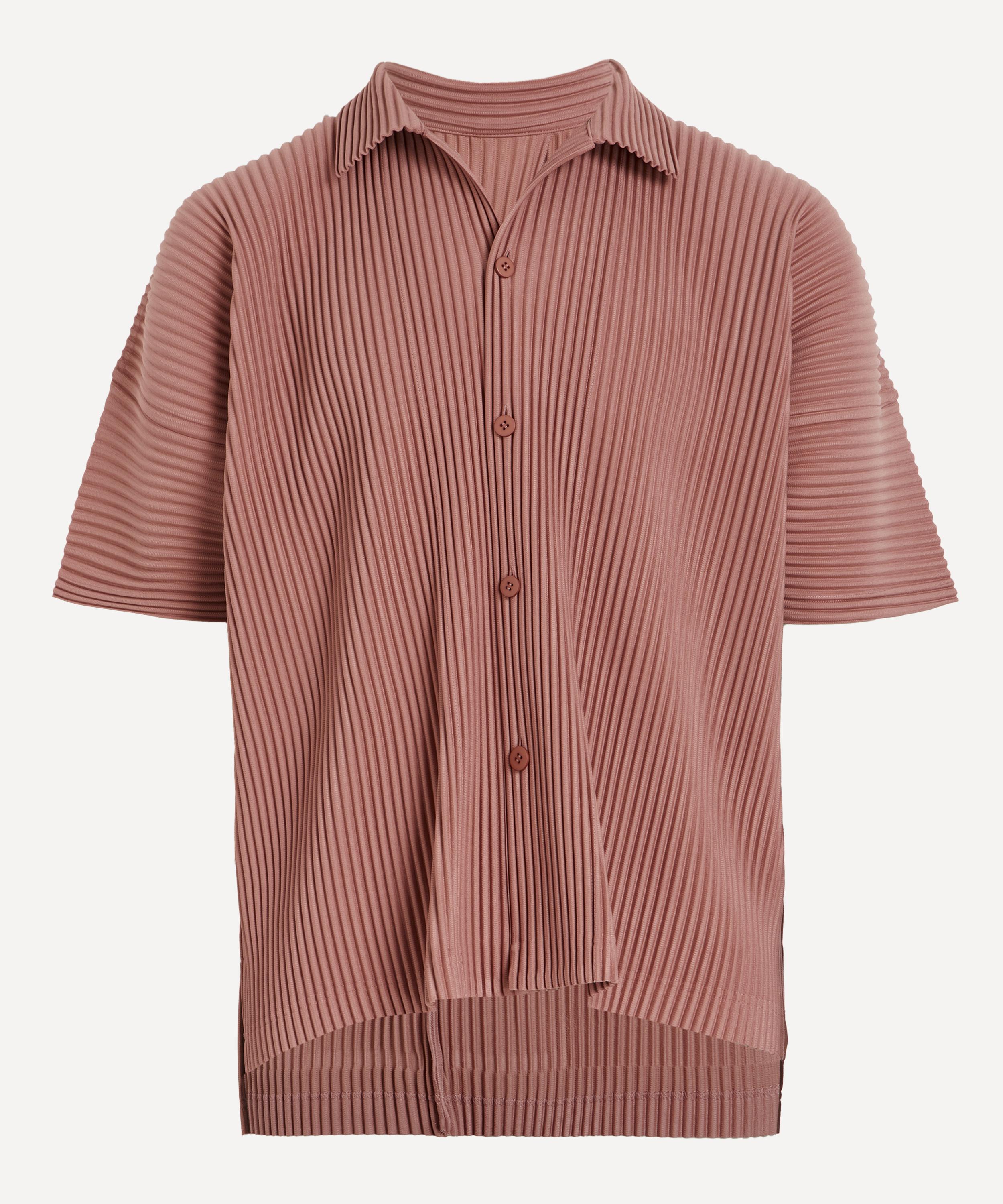 Issey Miyake Homme Plisse  Mens Mc July Pleated Shirt In Pink