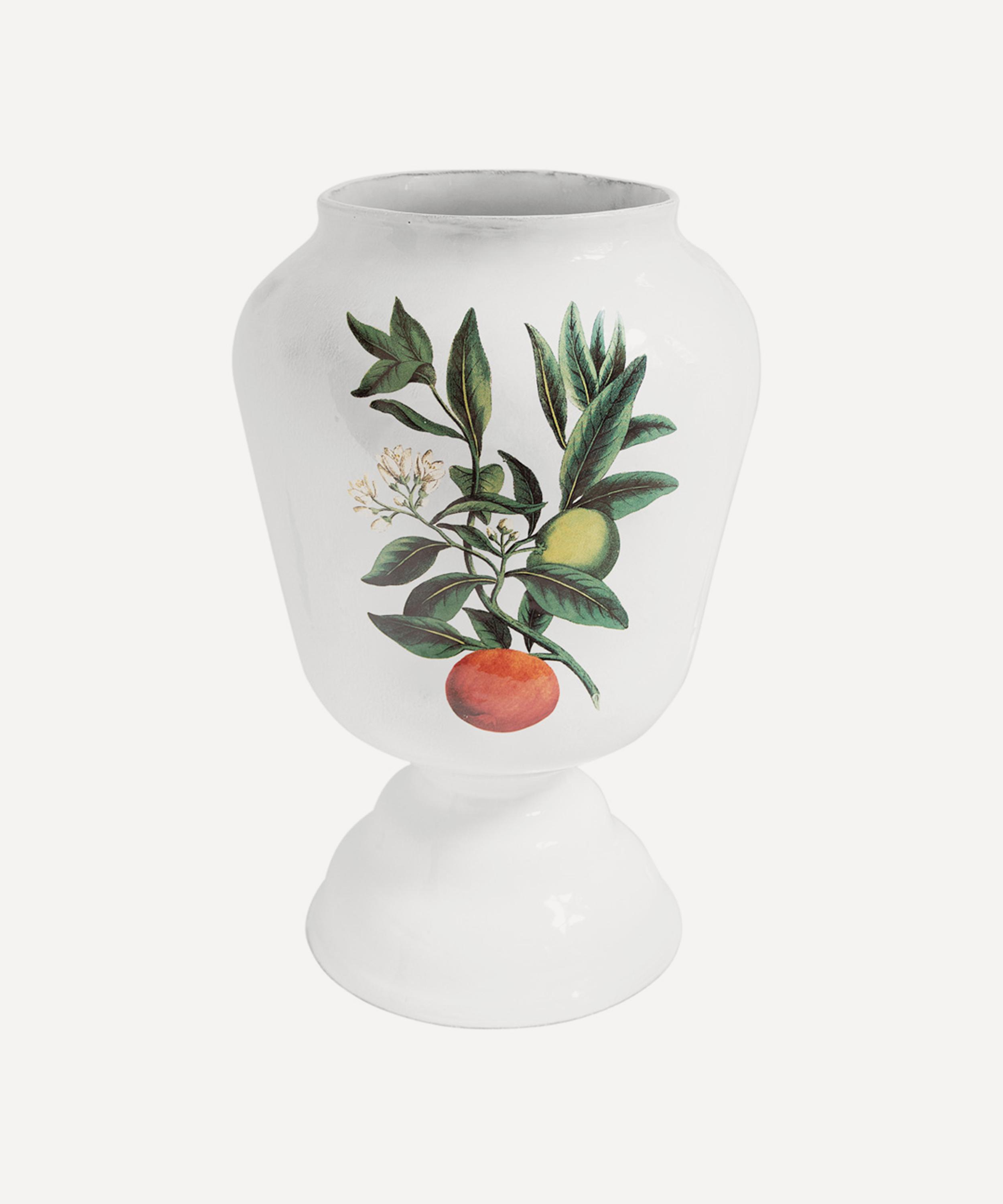 Astier de Villatte Large Bitter Orange Vase | White