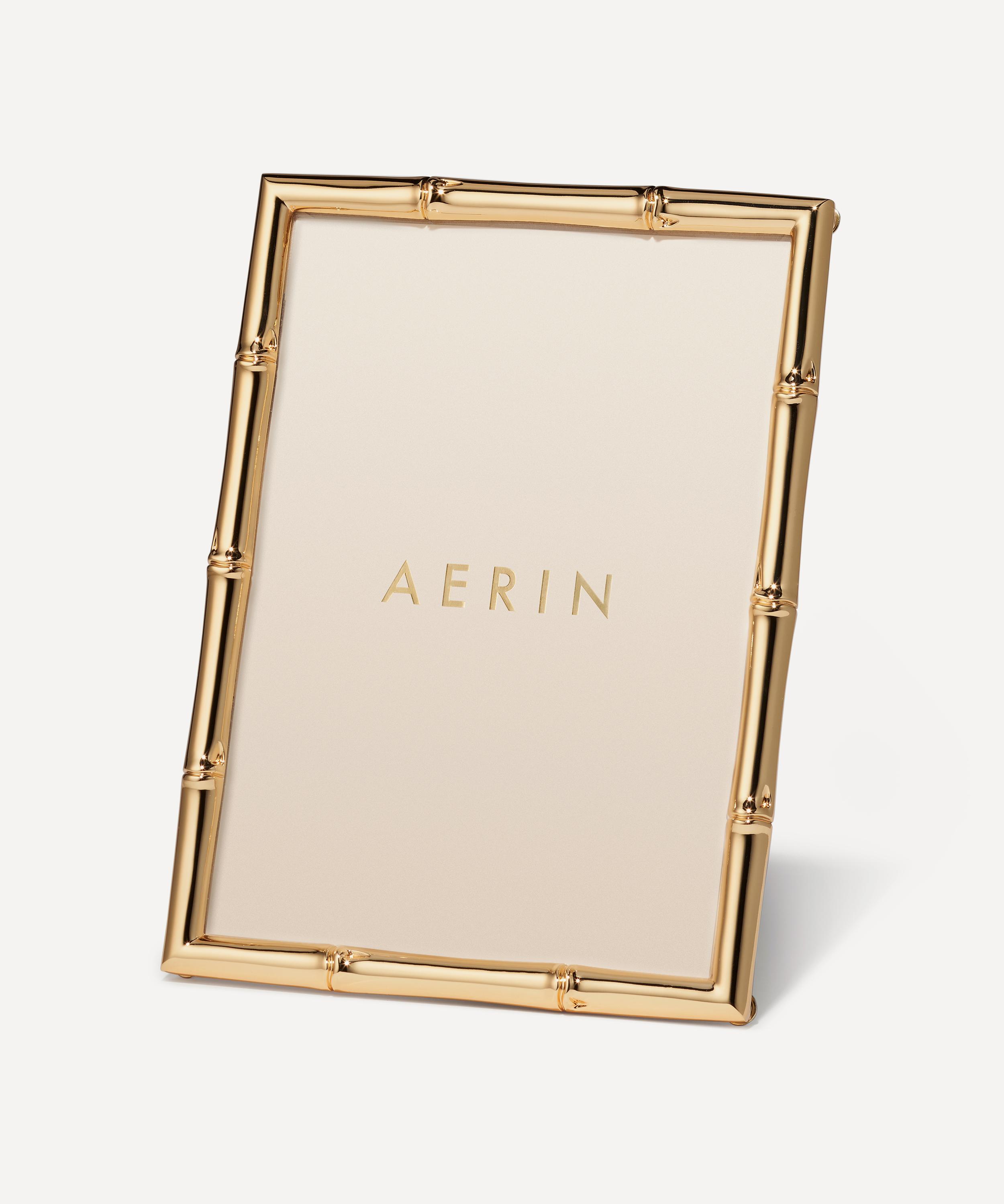 Aerin Ava Bamboo 5" X 7" Frame In Gold