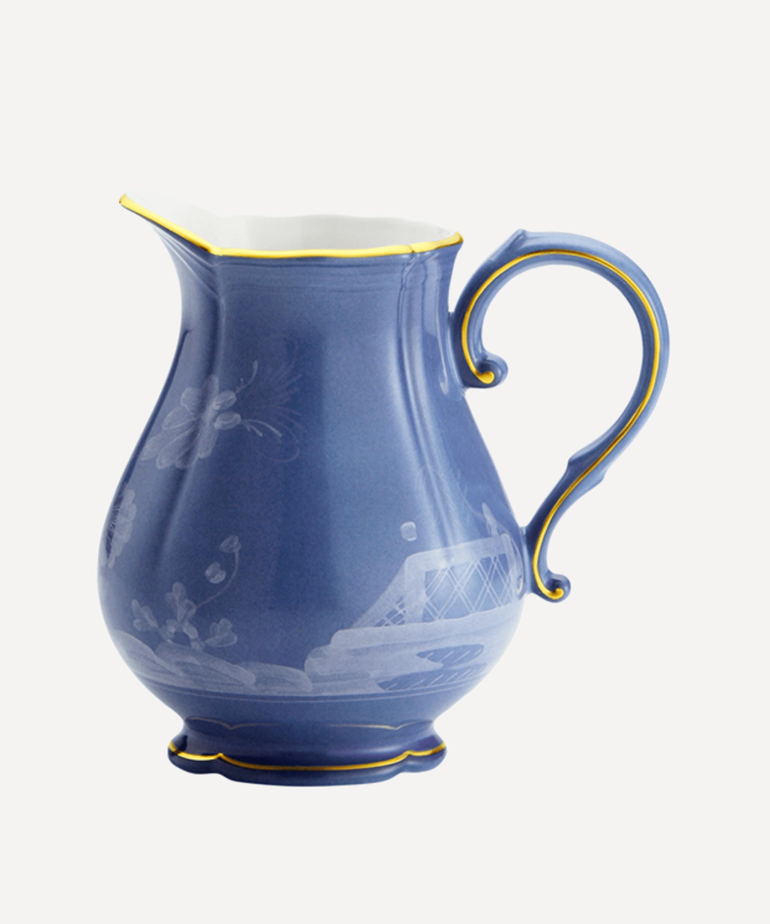 Ginori 1735 Oriente Italiano Periwinkle Milk Pitcher