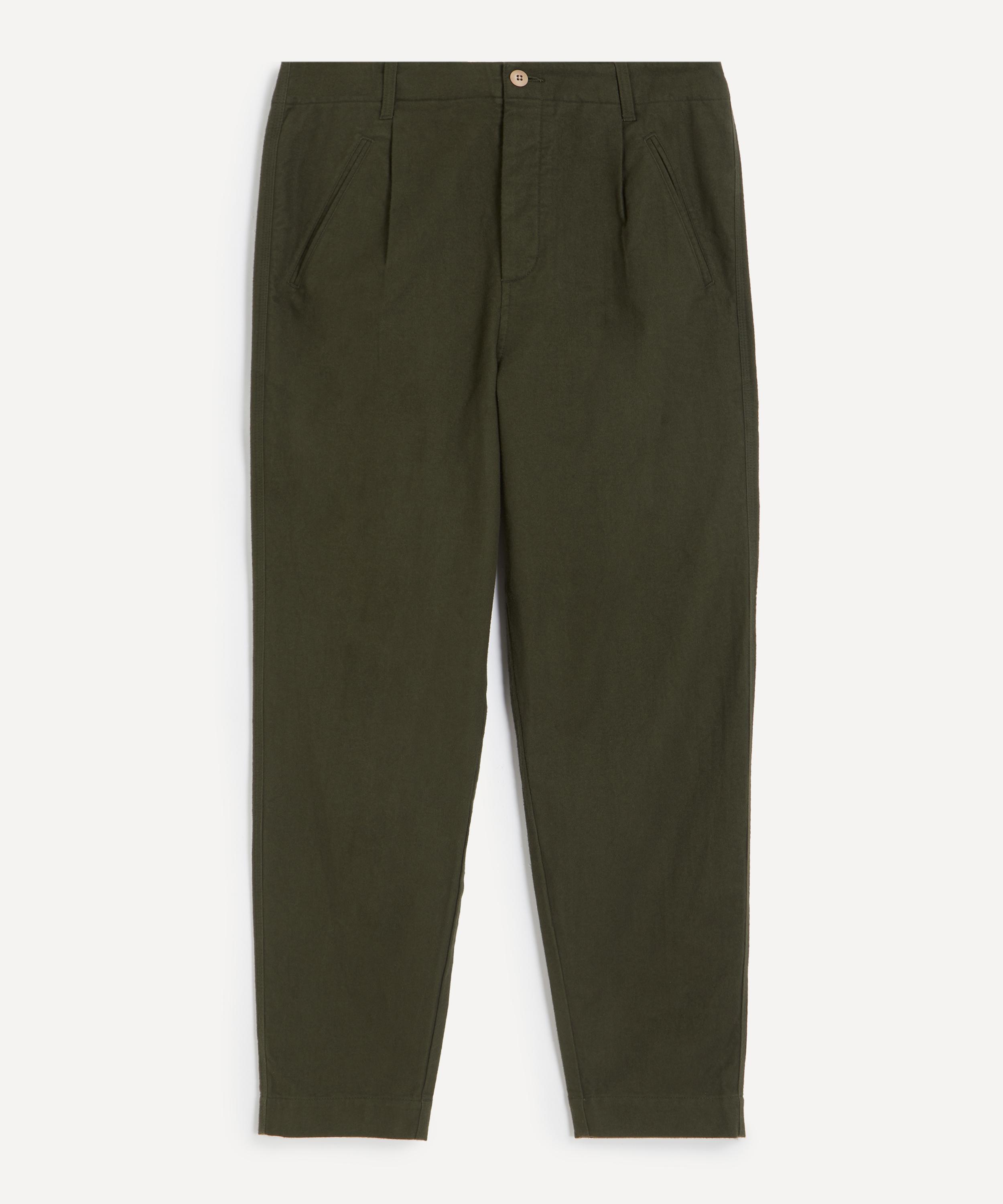 Folk Mens Assembly Stone Trousers In Green