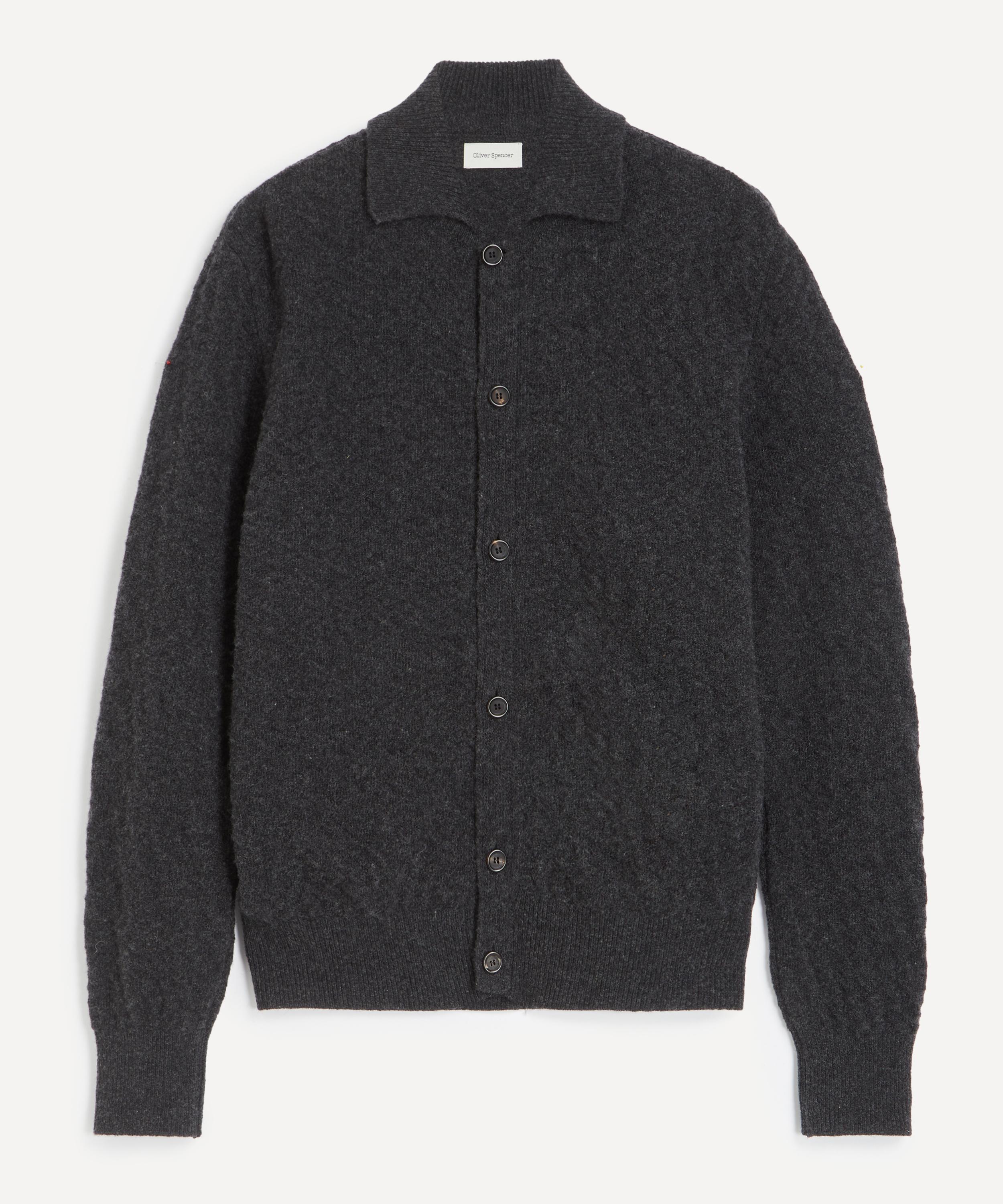 Oliver Spencer Mens Britten Wool Cardigan In Multi