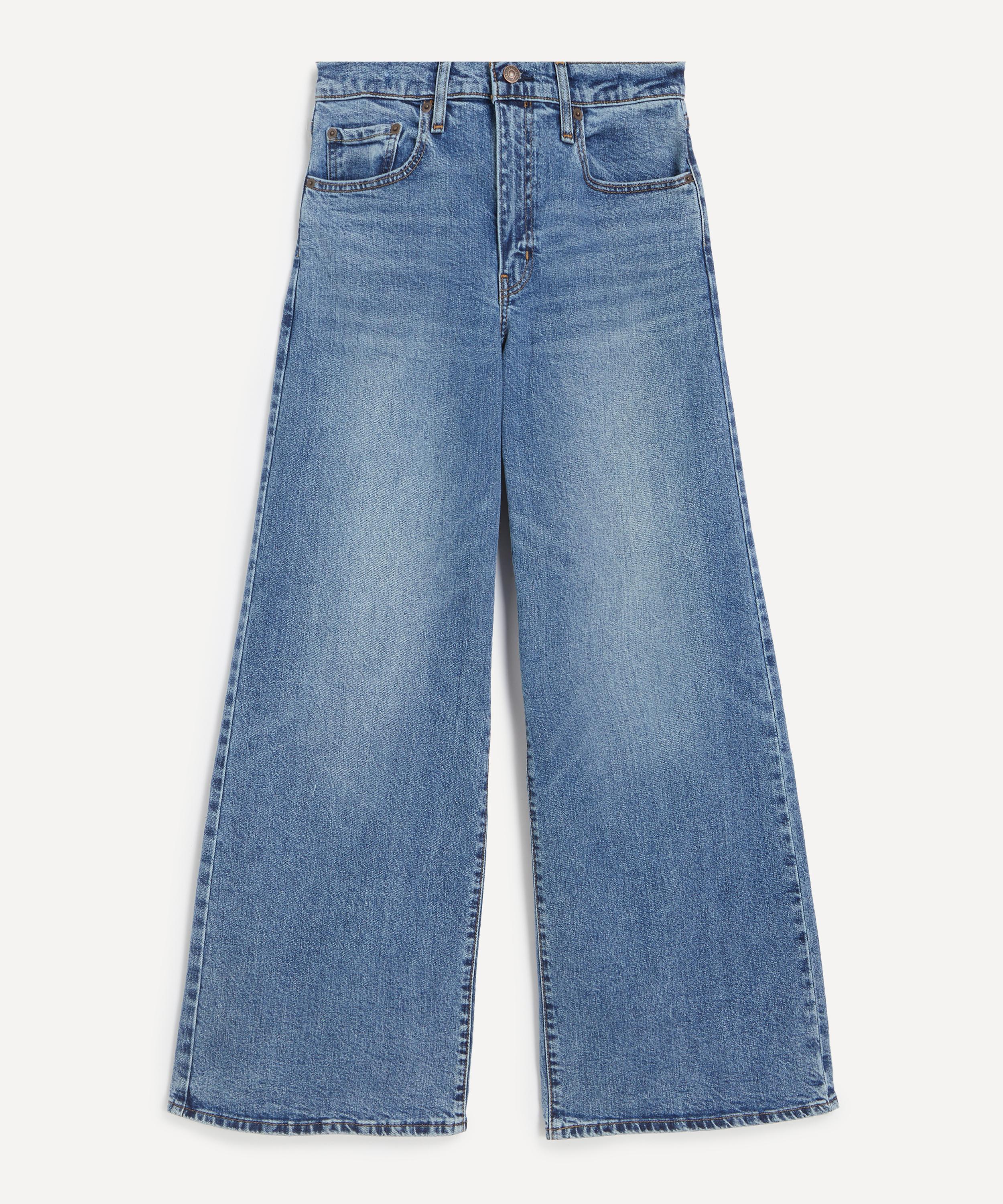Levi's Women's 728 High Rise Wide-leg Jeans In Sweet Success In Blue