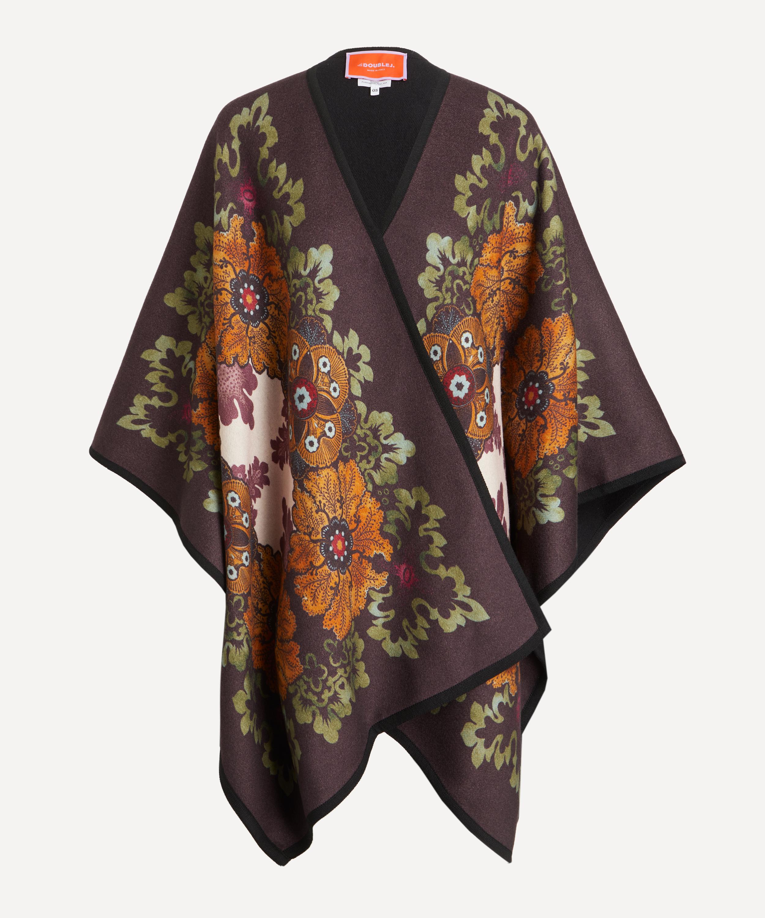 La DoubleJ Placee Patterned Wool Poncho