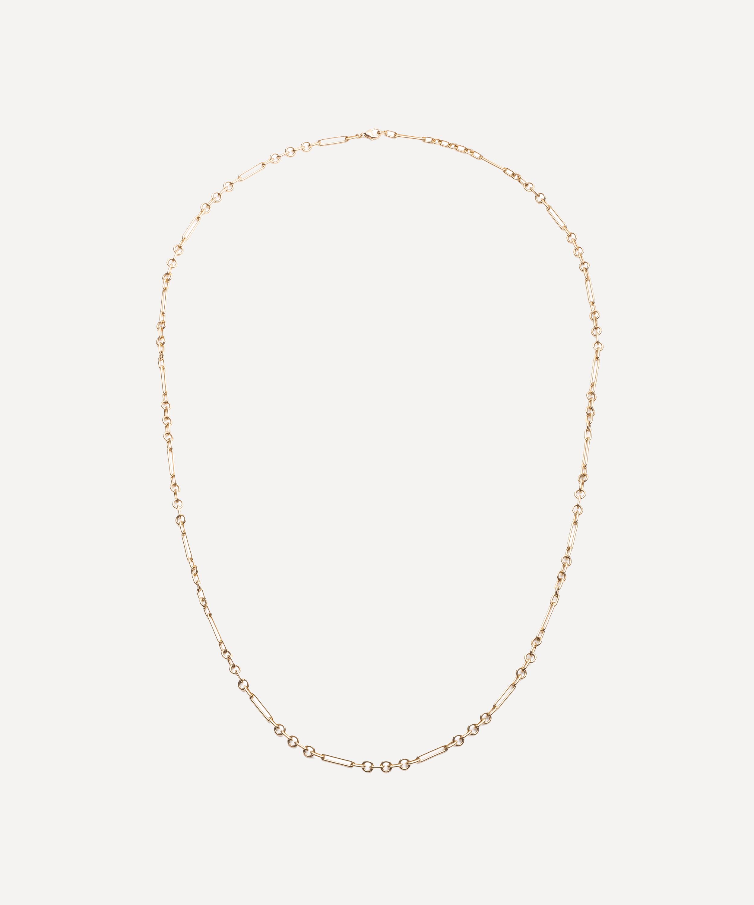 Foundrae 18ct Gold Small Mixed Clip Chain Necklace