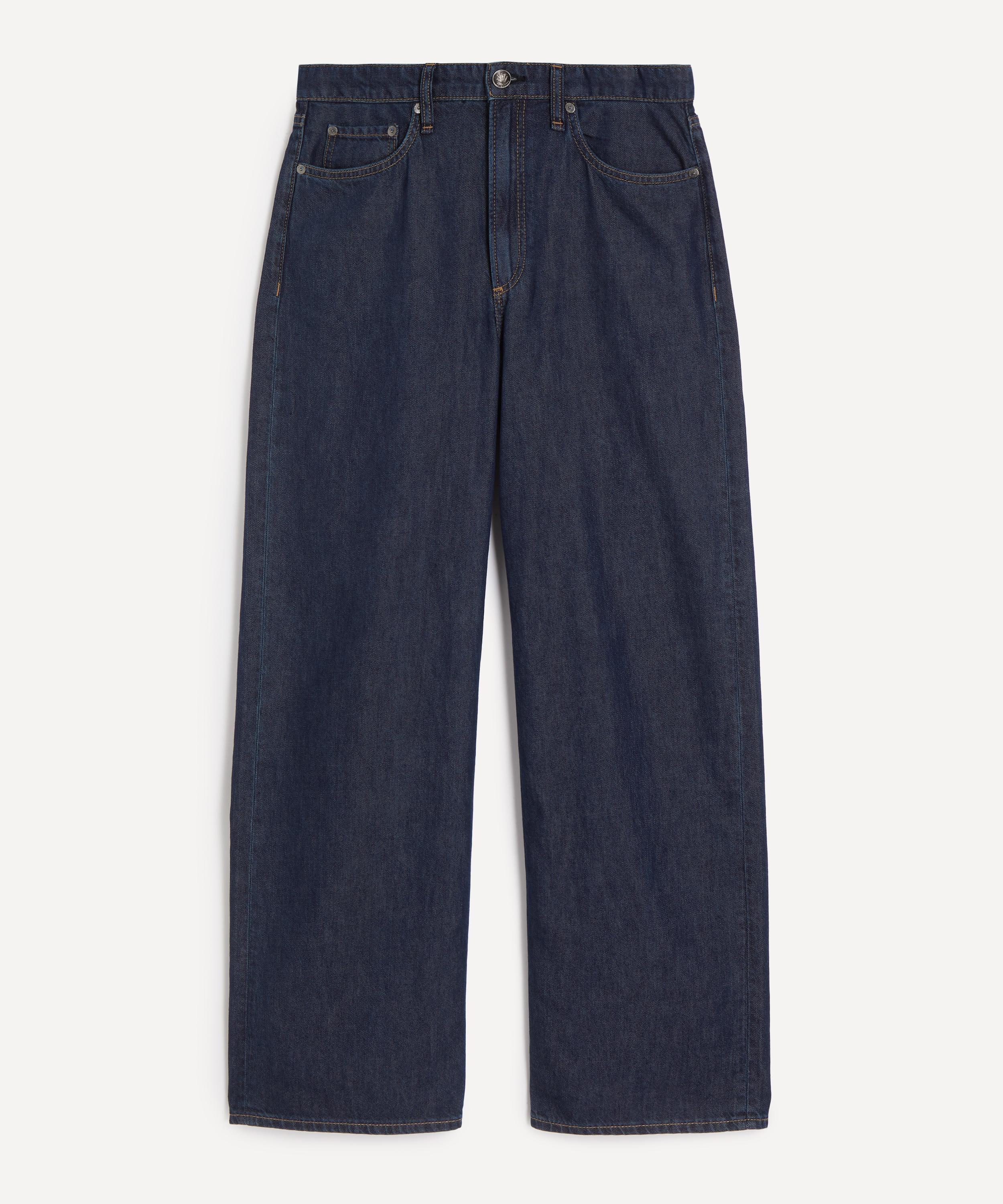 Rag & Bone Women's Featherweight Logan Wide-leg Jeans In Wellbrook In Blue