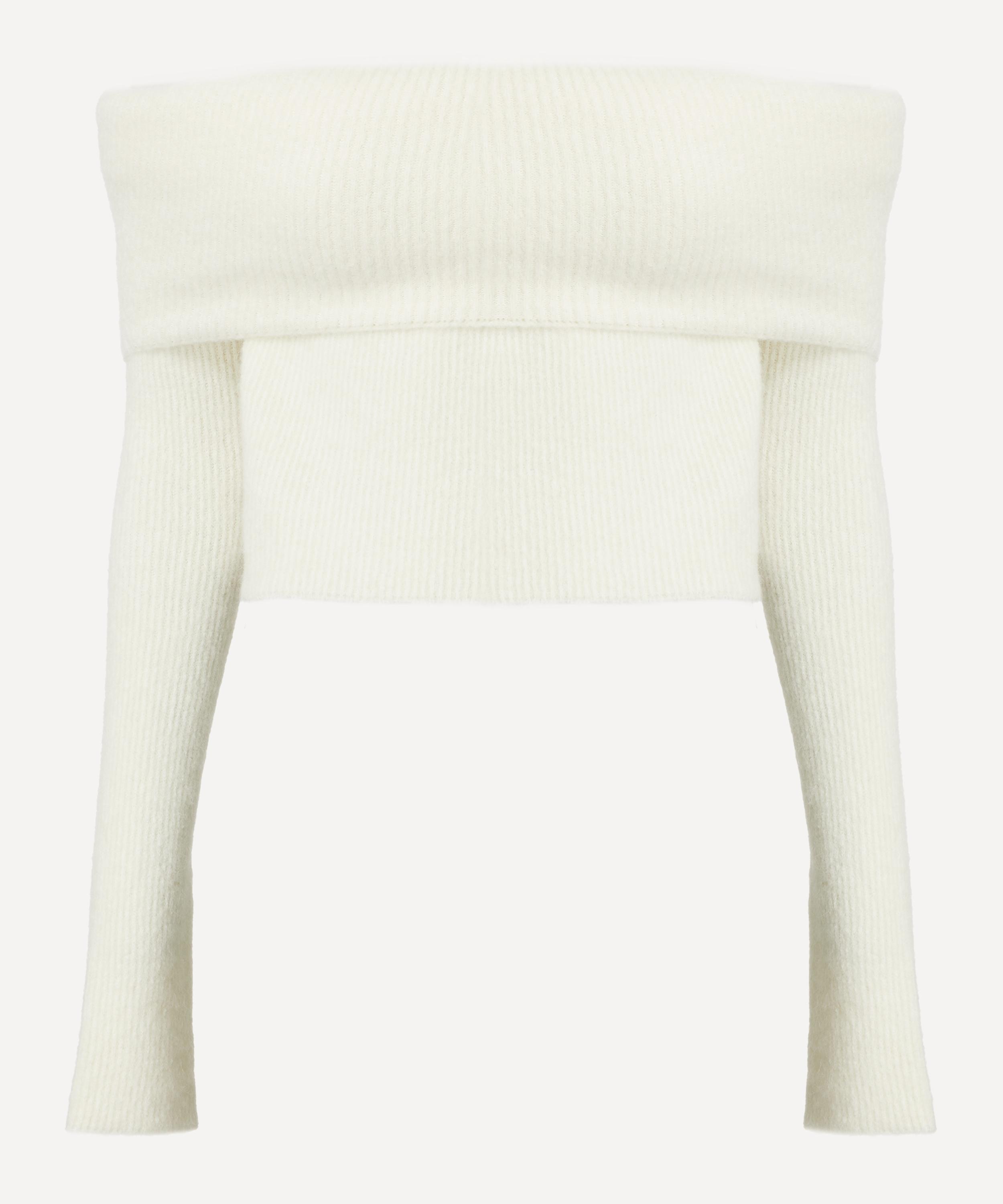 Rick Owens Women's Long-sleeve Cowl Knit Top In White