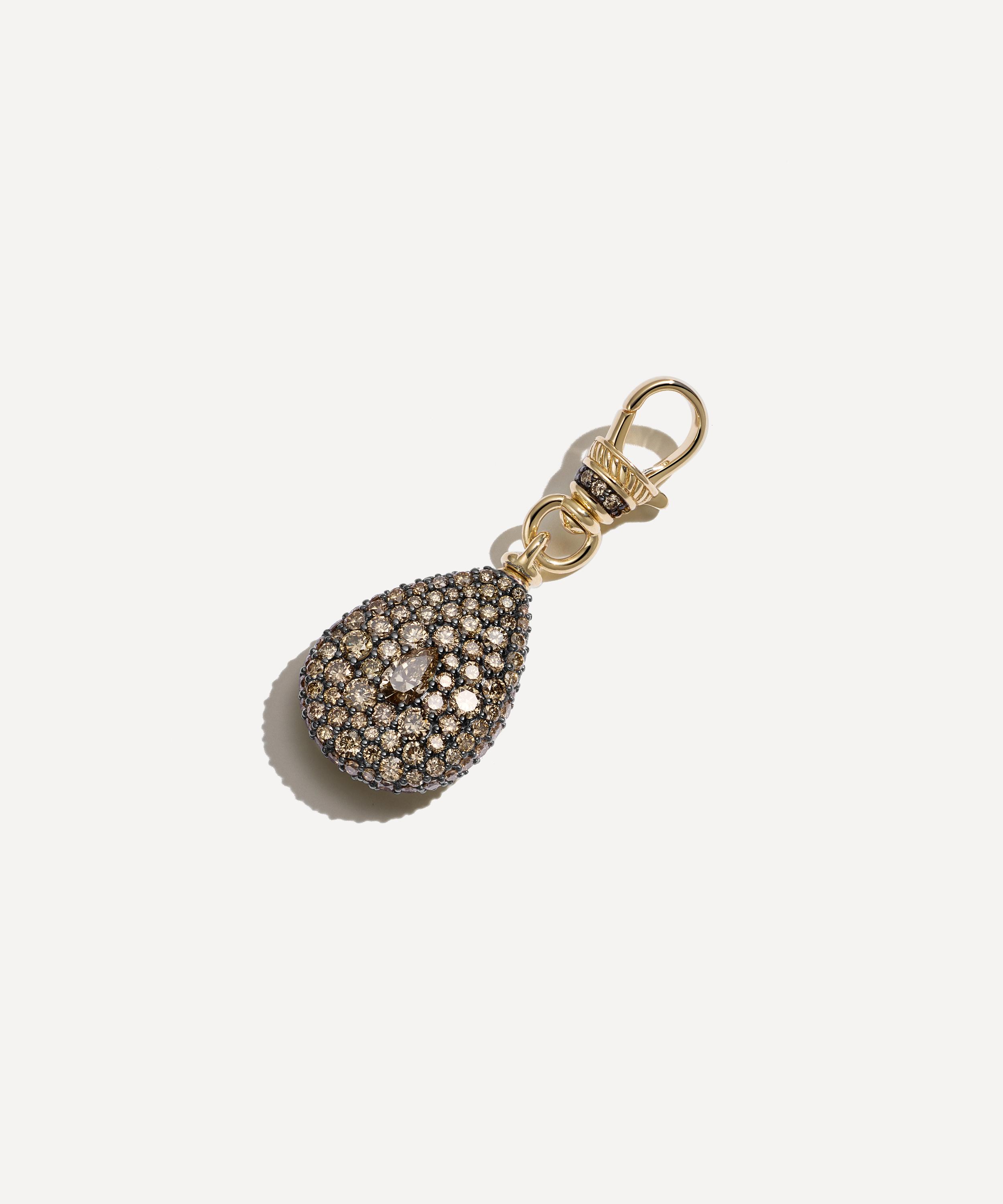 Lucy Delius 14ct Gold Pear Pocket Watch Pendant In Gold