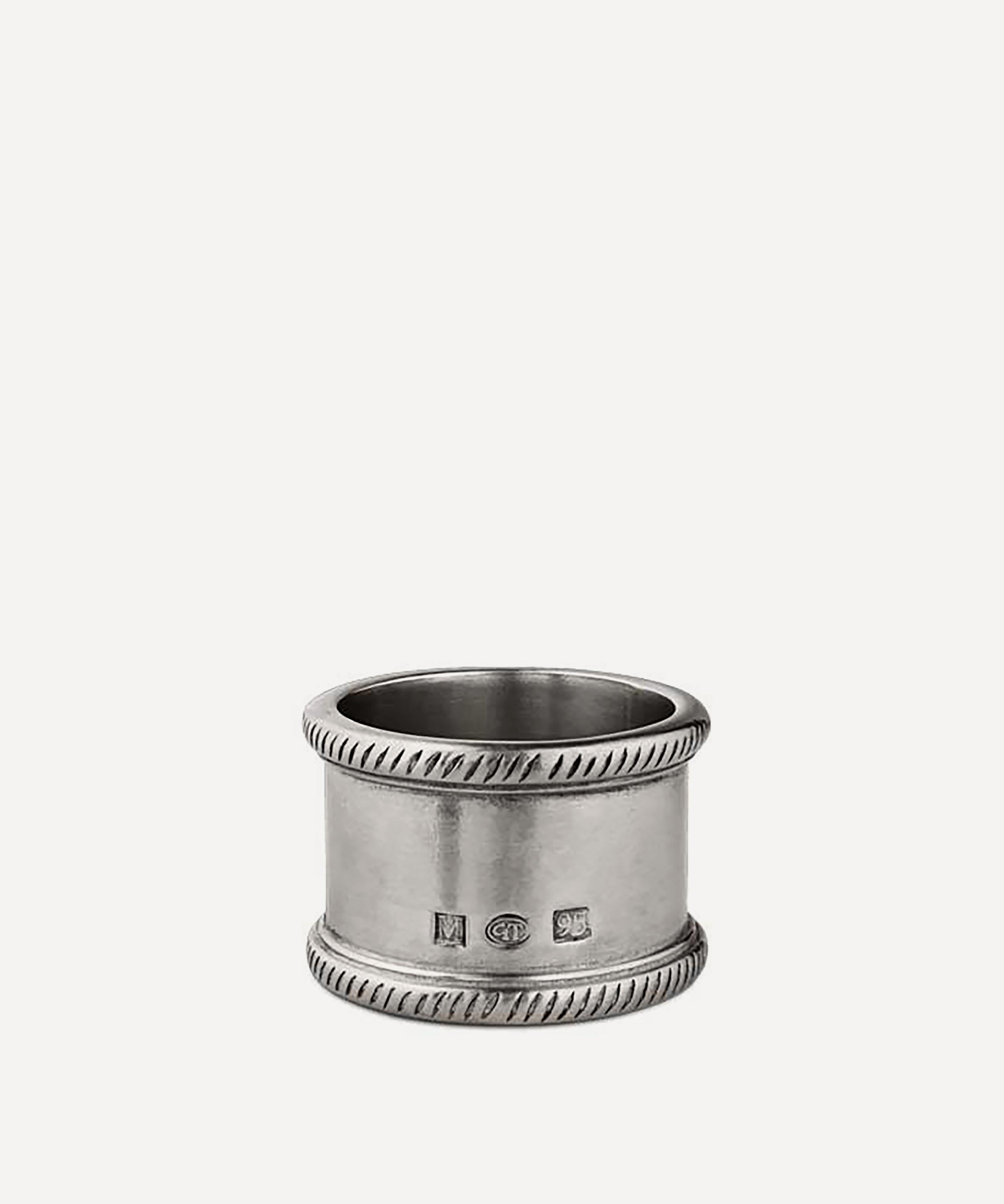 Cosi Tabellini Luisa Napkin Rings Set Of Two In Silver