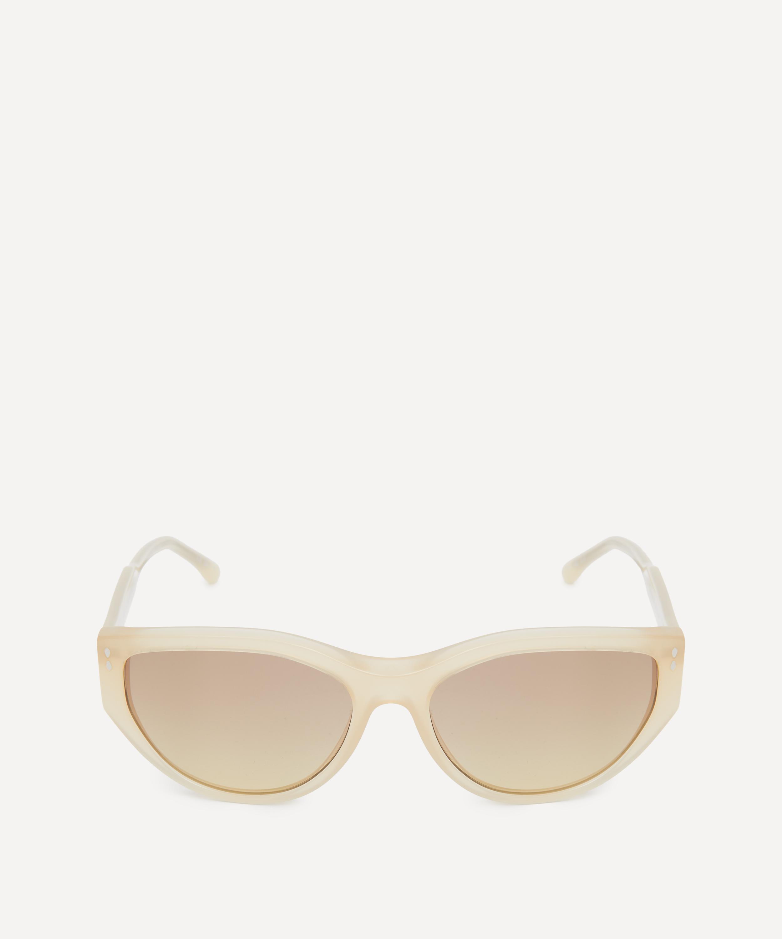 Isabel Marant Women's Yellow Acetate Cat Eye Sunglasses In Neutral