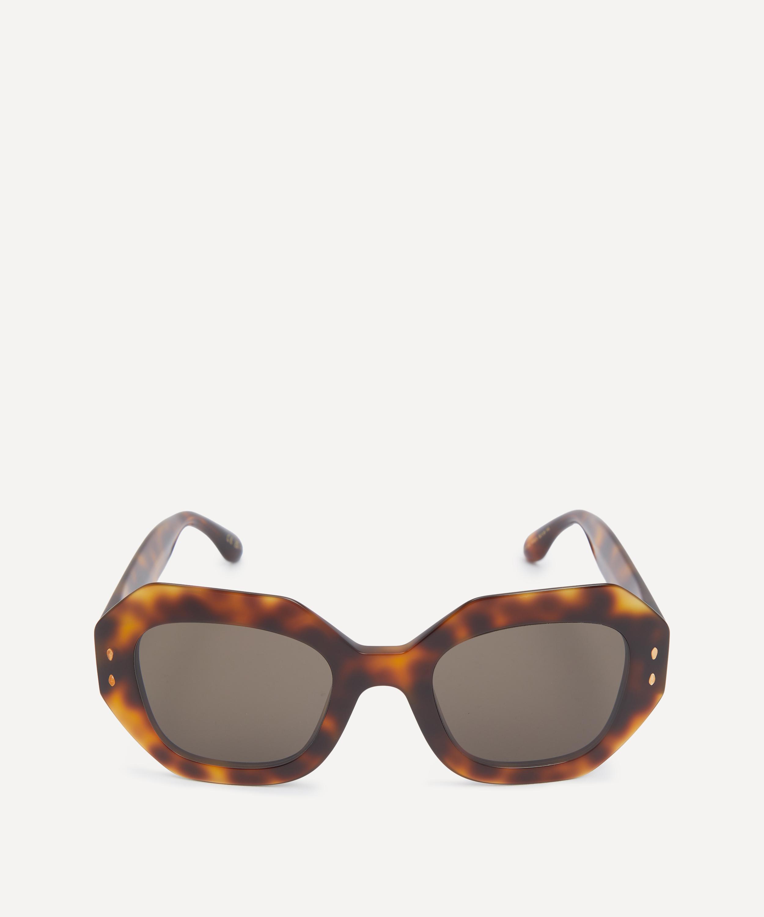 Isabel Marant Women's Havana Acetate Geometric Frame Sunglasses In Brown