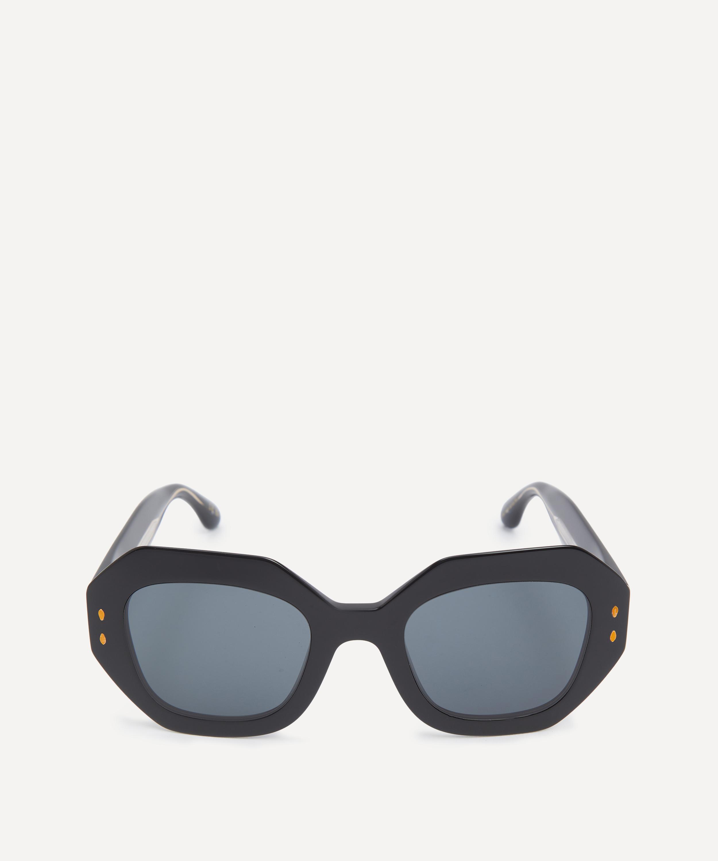 Isabel Marant Women's Black Acetate Geometric Frame Sunglasses In Black