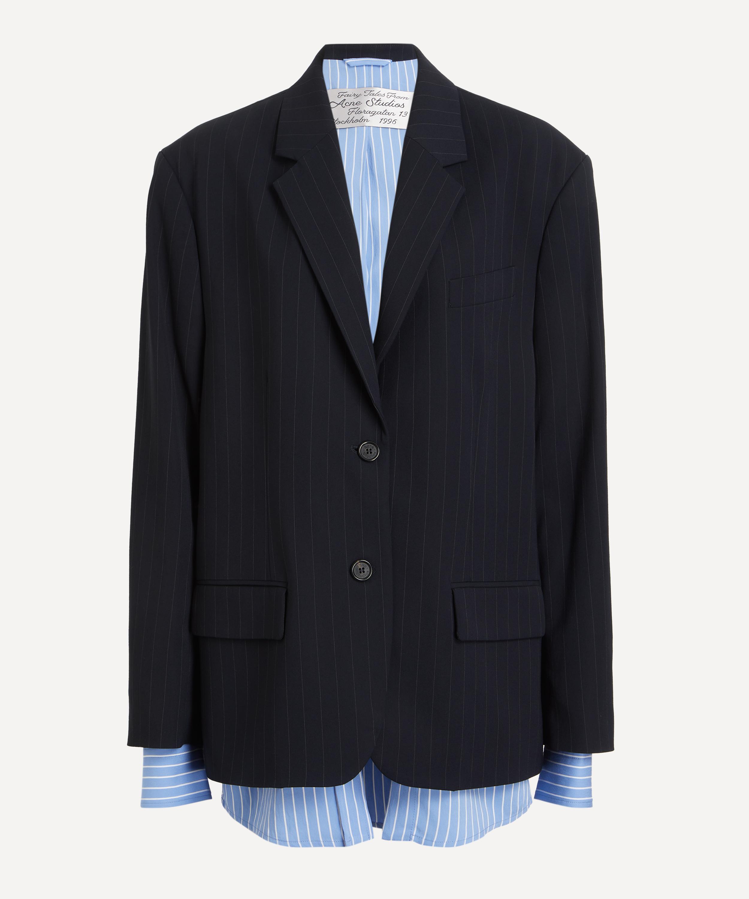 Acne Studios Women’s Navy Layered Suit Jacket | Size 5