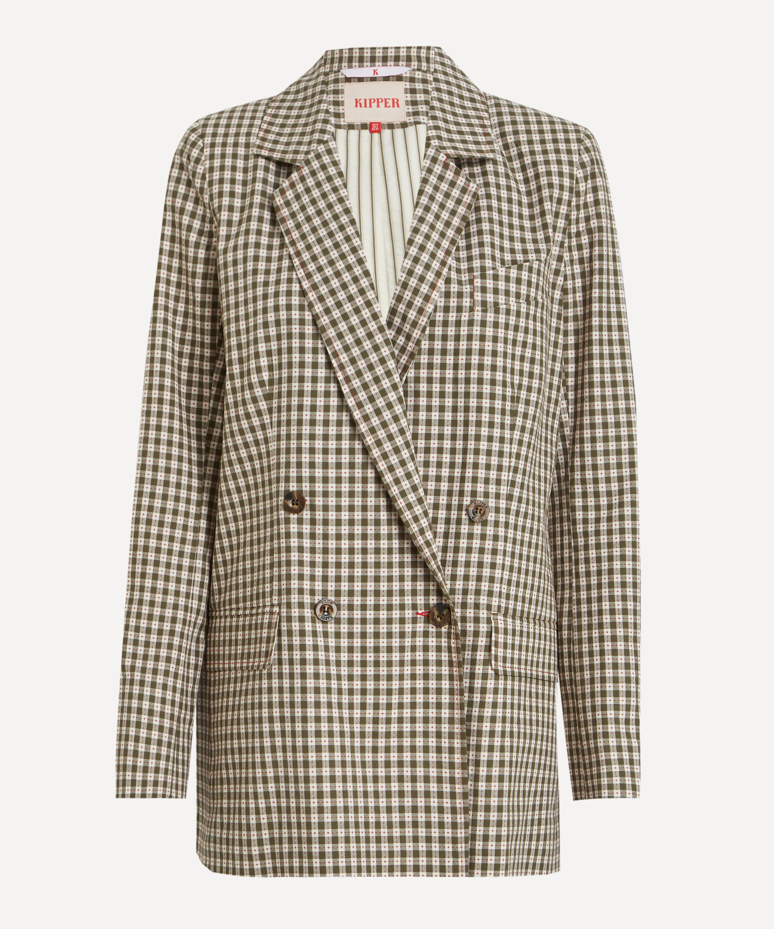 Kipper Women's Rum And Raisin Double-breasted Blazer In Brown