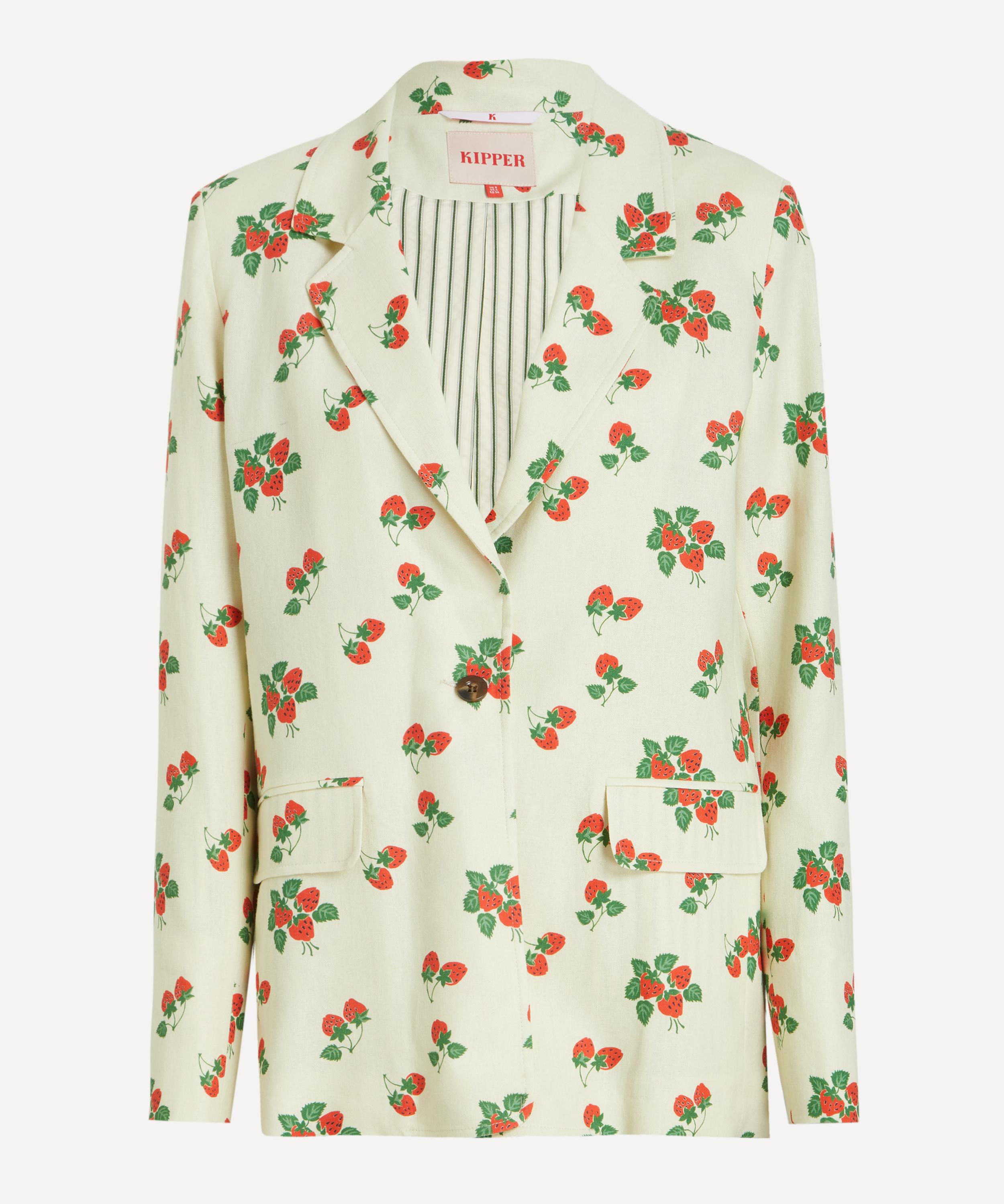 Kipper Women's Strawberries And Cream Blazer In Multi