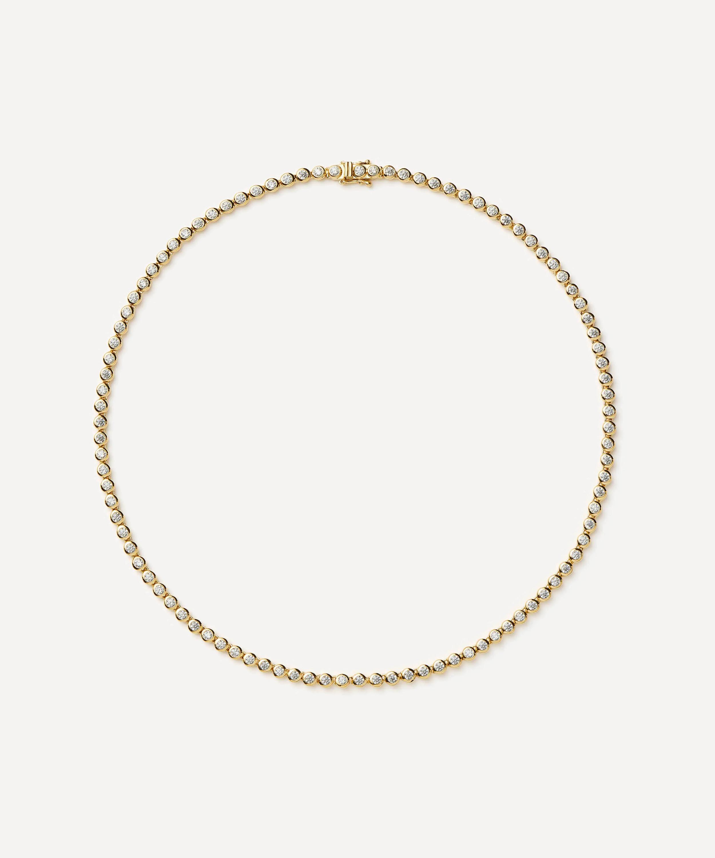 Missoma 18ct Gold-plated Tennis Round Necklace In Gold