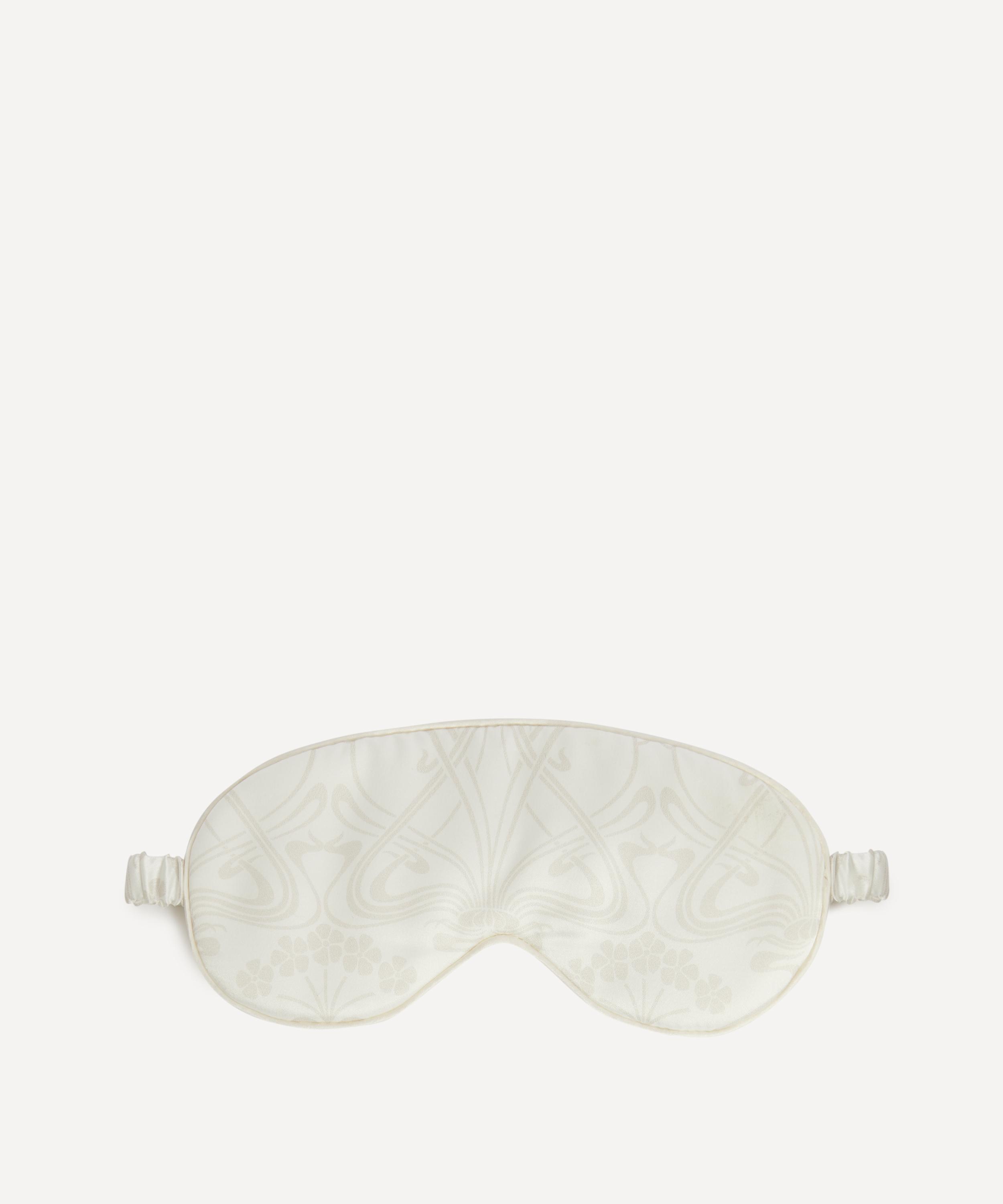 Liberty Women's Nouveau Ianthe Silk Satin Eye Mask In White