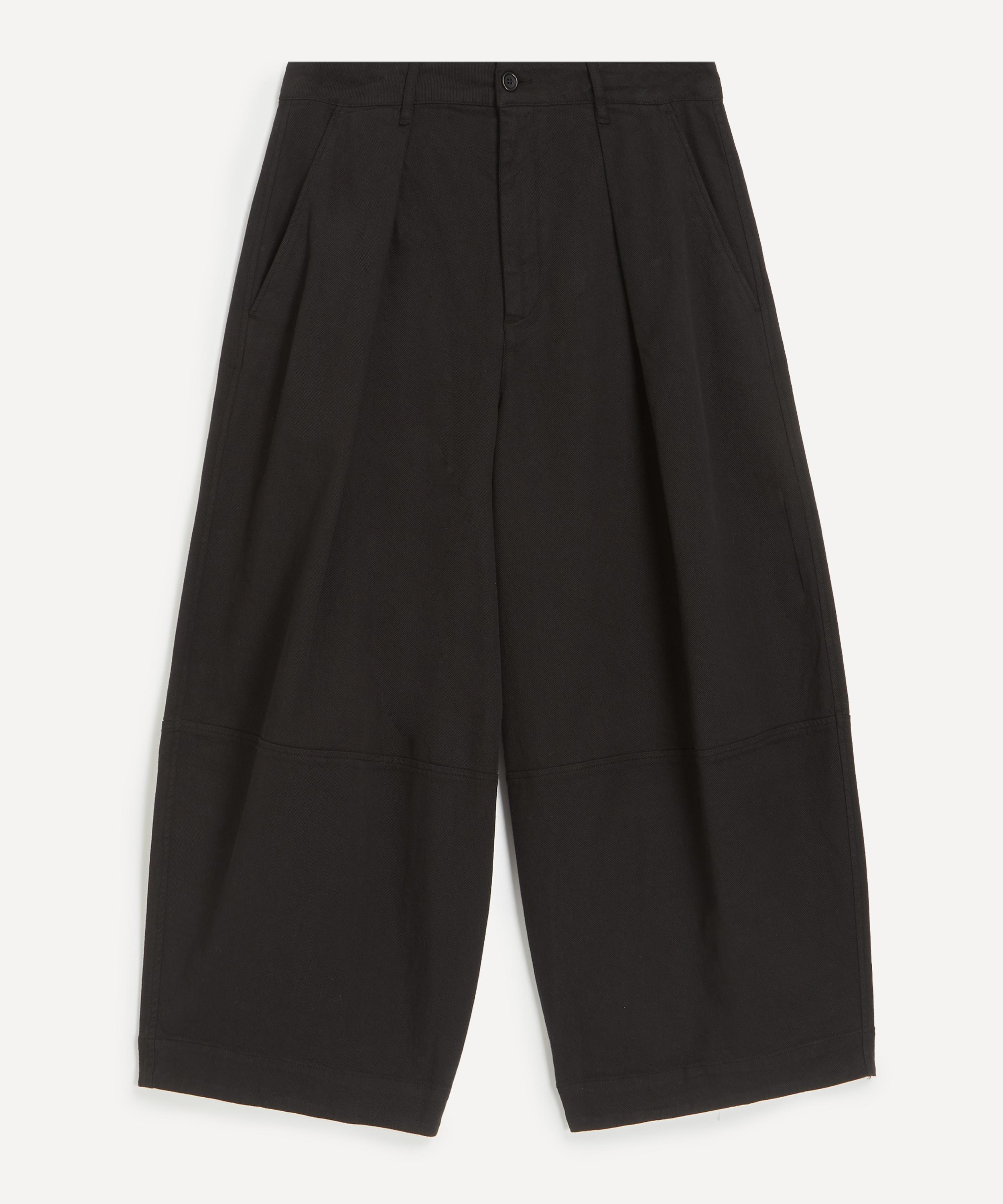 Ymc You Must Create Ymc Mens Deadbeat Wide-leg Trousers In Black