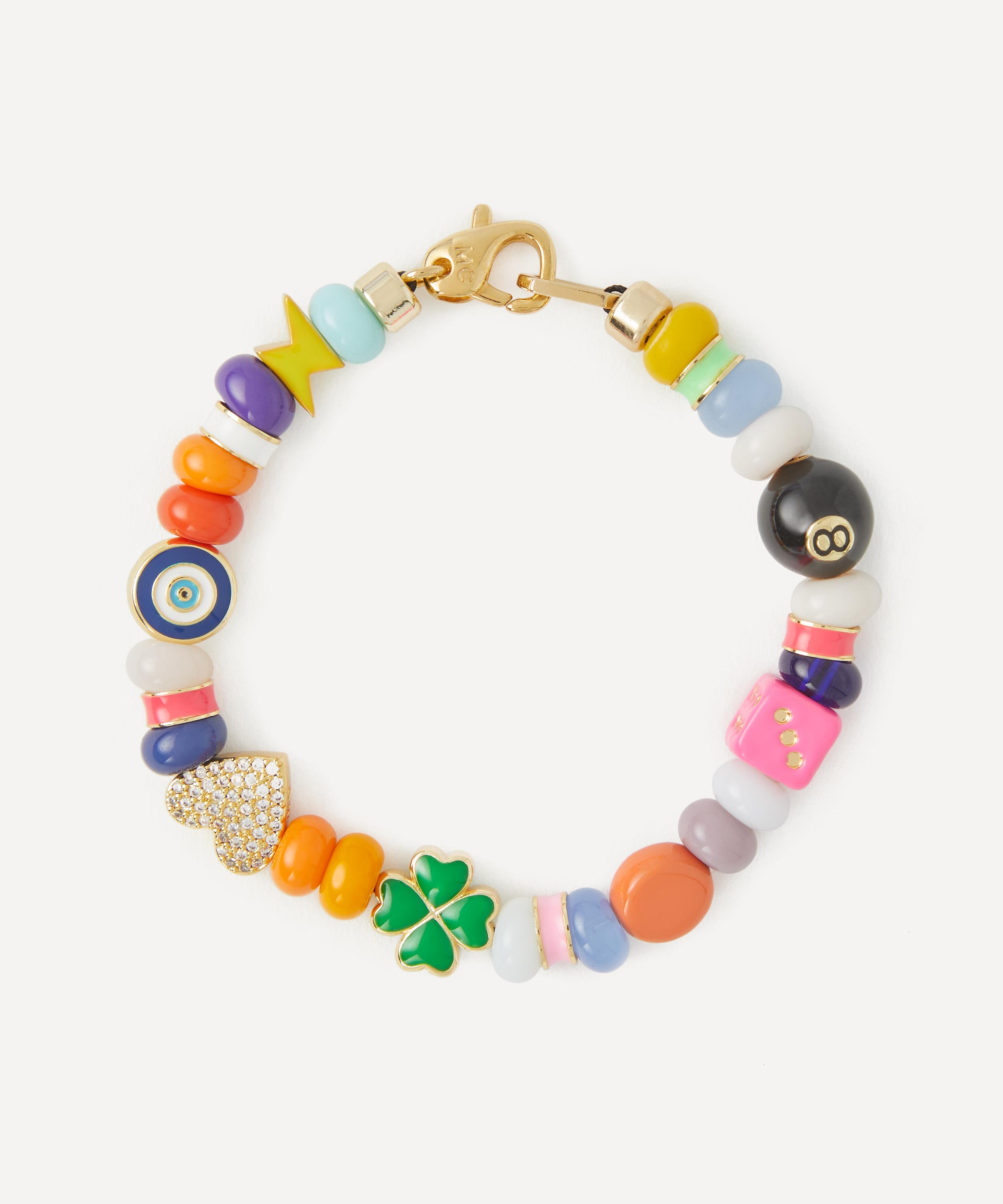 Martha Calvo 14ct Gold-plated Rhapsody Beaded Bracelet In Multi