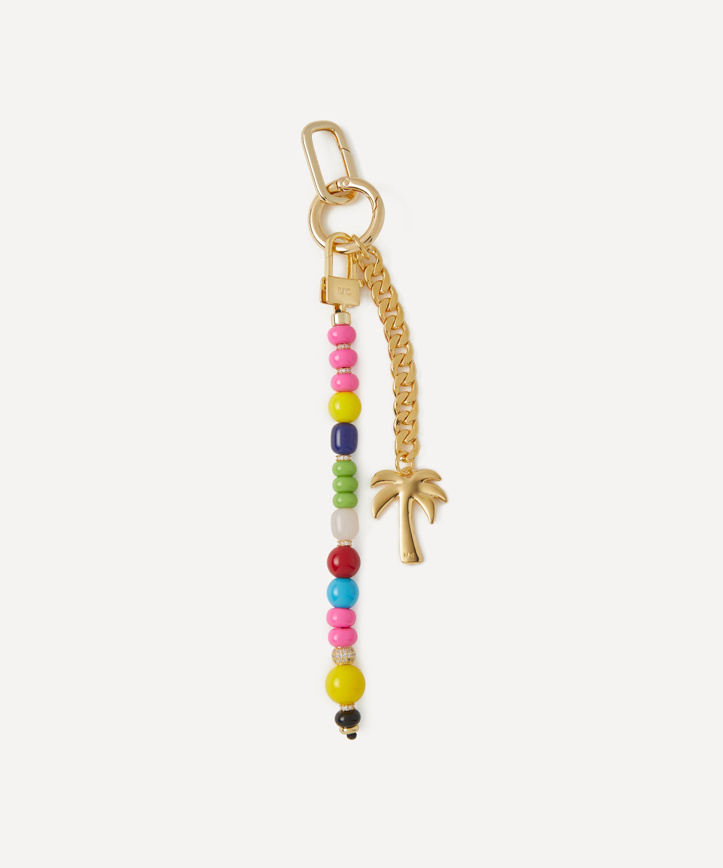 Martha Calvo Women's 14ct Gold-plated Paradise Enamel Palm Tree Beaded Bag Charm In Multi