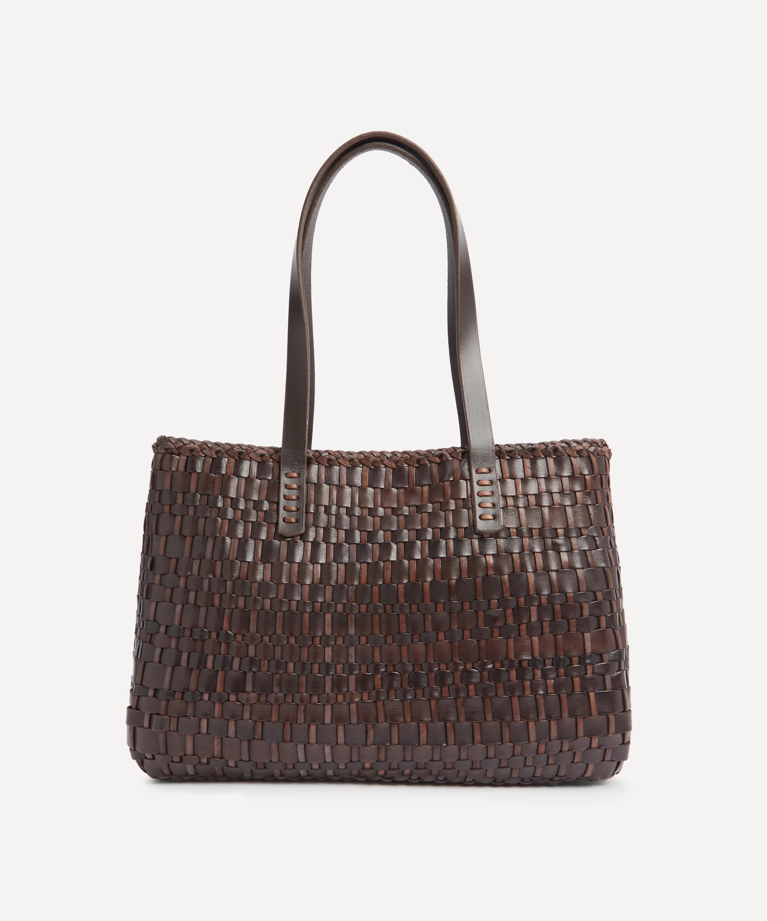 Dragon Diffusion Women's Salvage Woven Leather Tote Bag In Brown