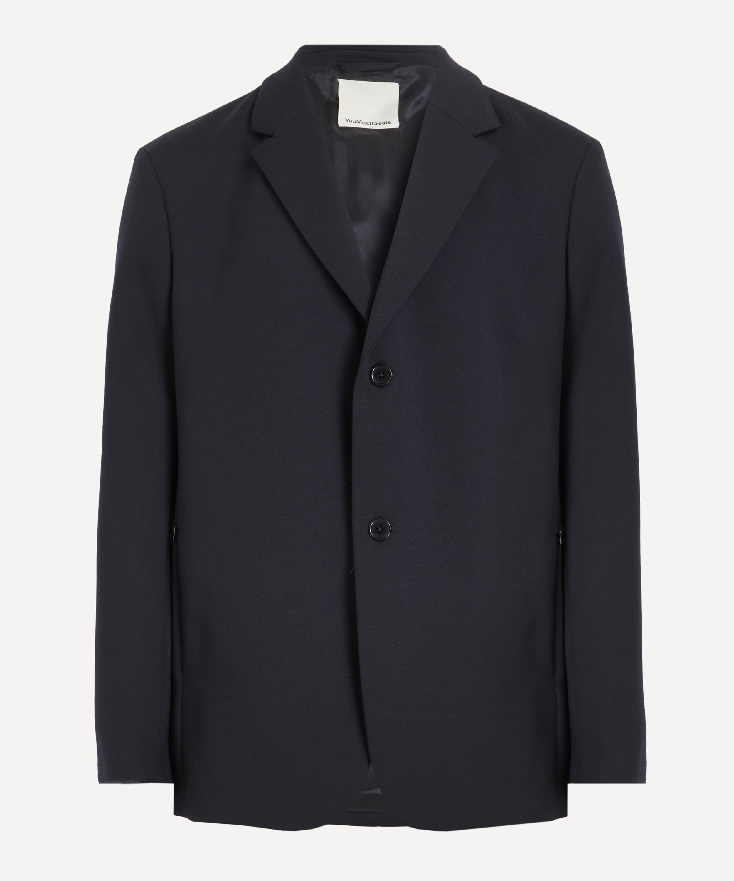 Ymc You Must Create Ymc Mens Navy Like A Suit Blazer In Blue