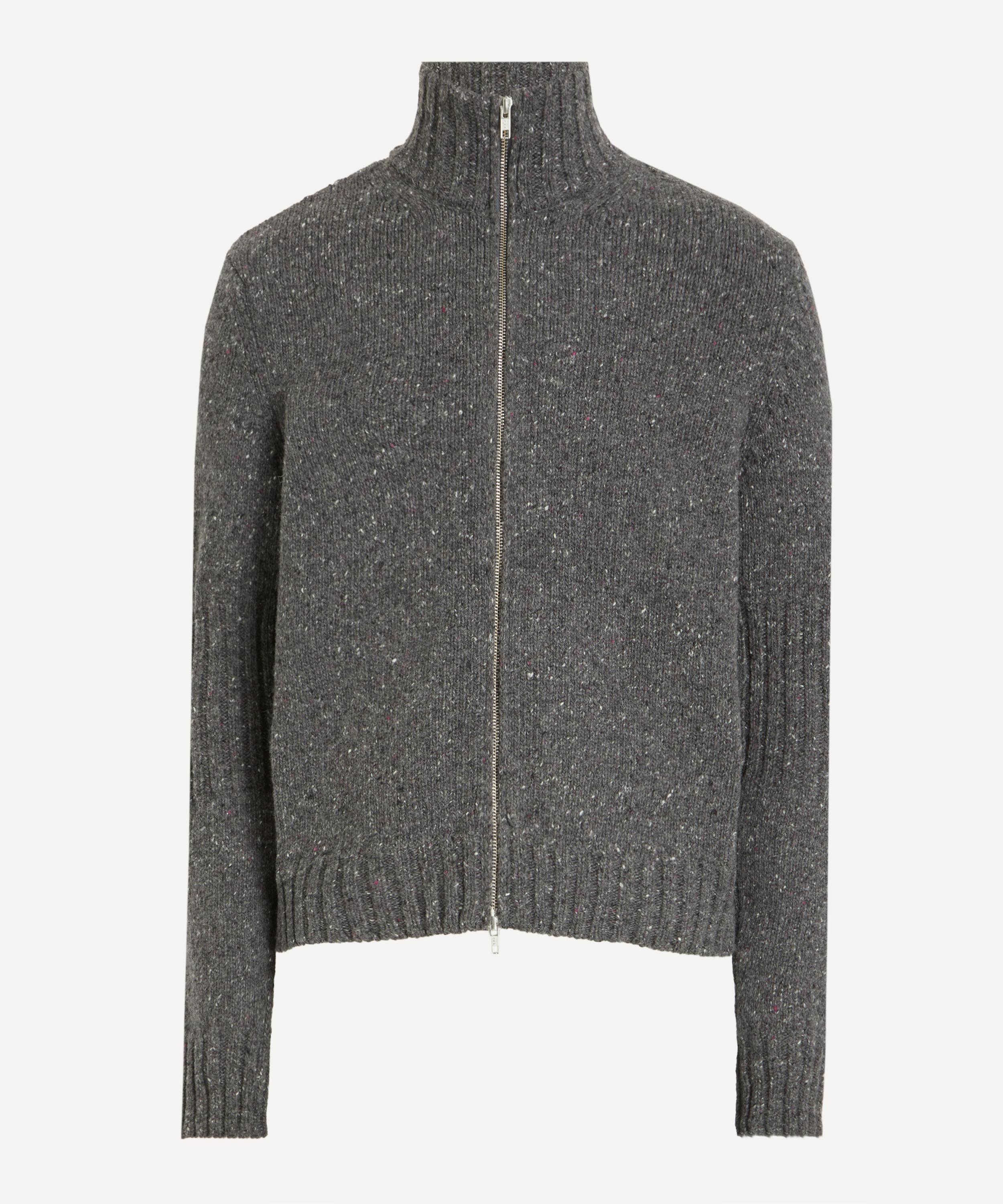 Ymc You Must Create Ymc Mens Charcoal Grey Nova Zip-up Cardigan In Gray