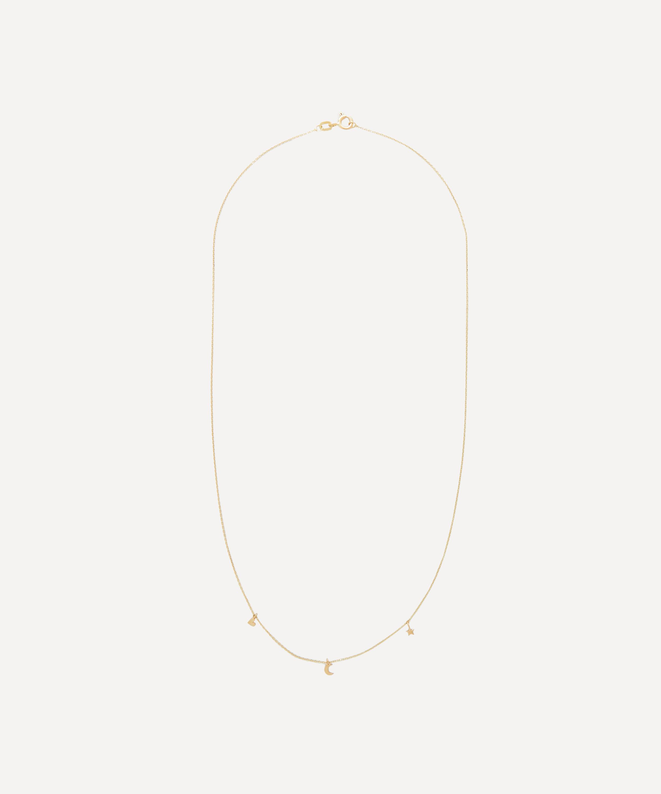 Aurum + Grey 9ct Gold Sweet Dreams Chain Necklace In Gold
